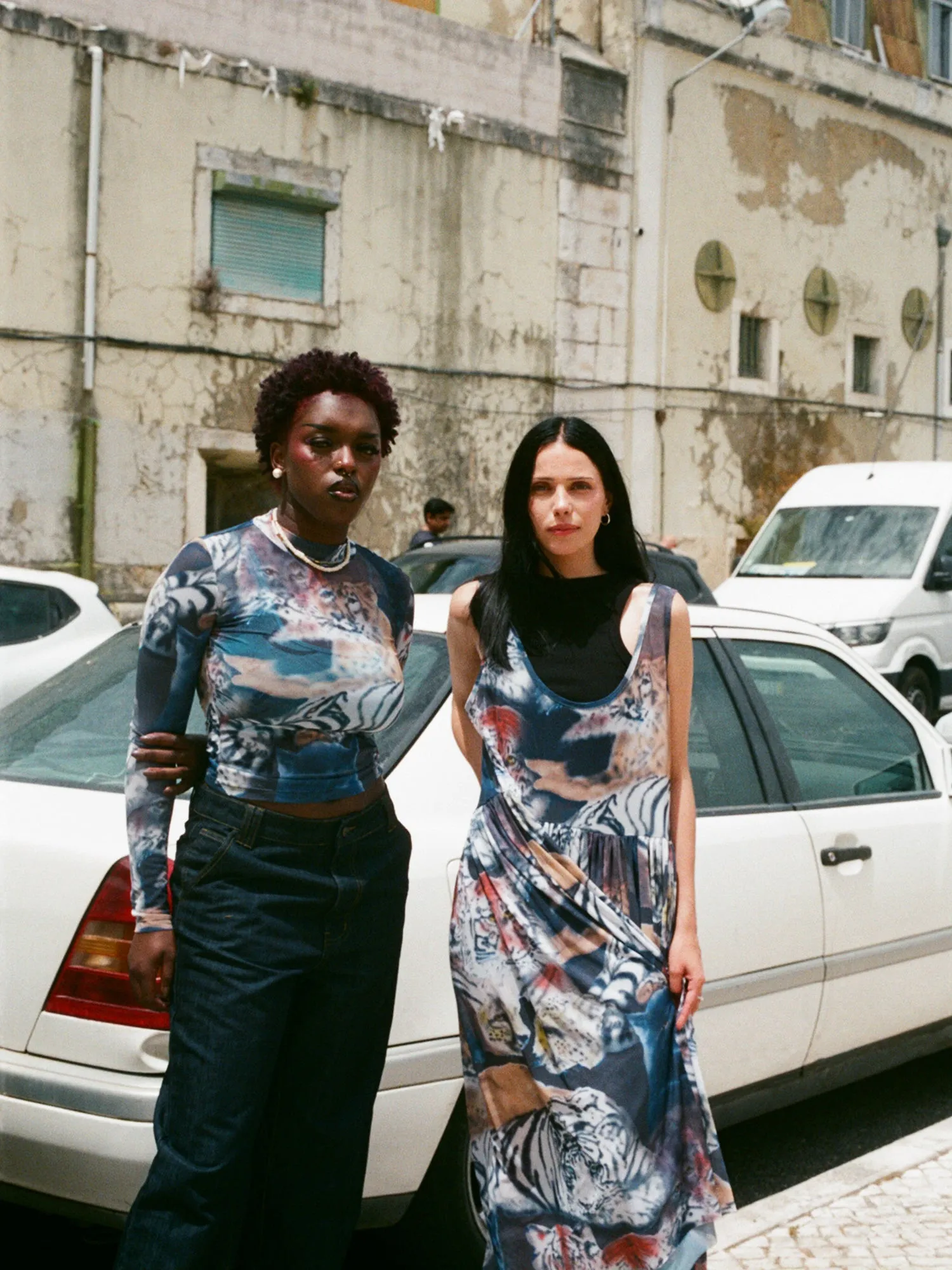 LO X Ricardo Passaporte Big Cat Mesh Dress sold by Lazy Oaf product image thumbnail 2