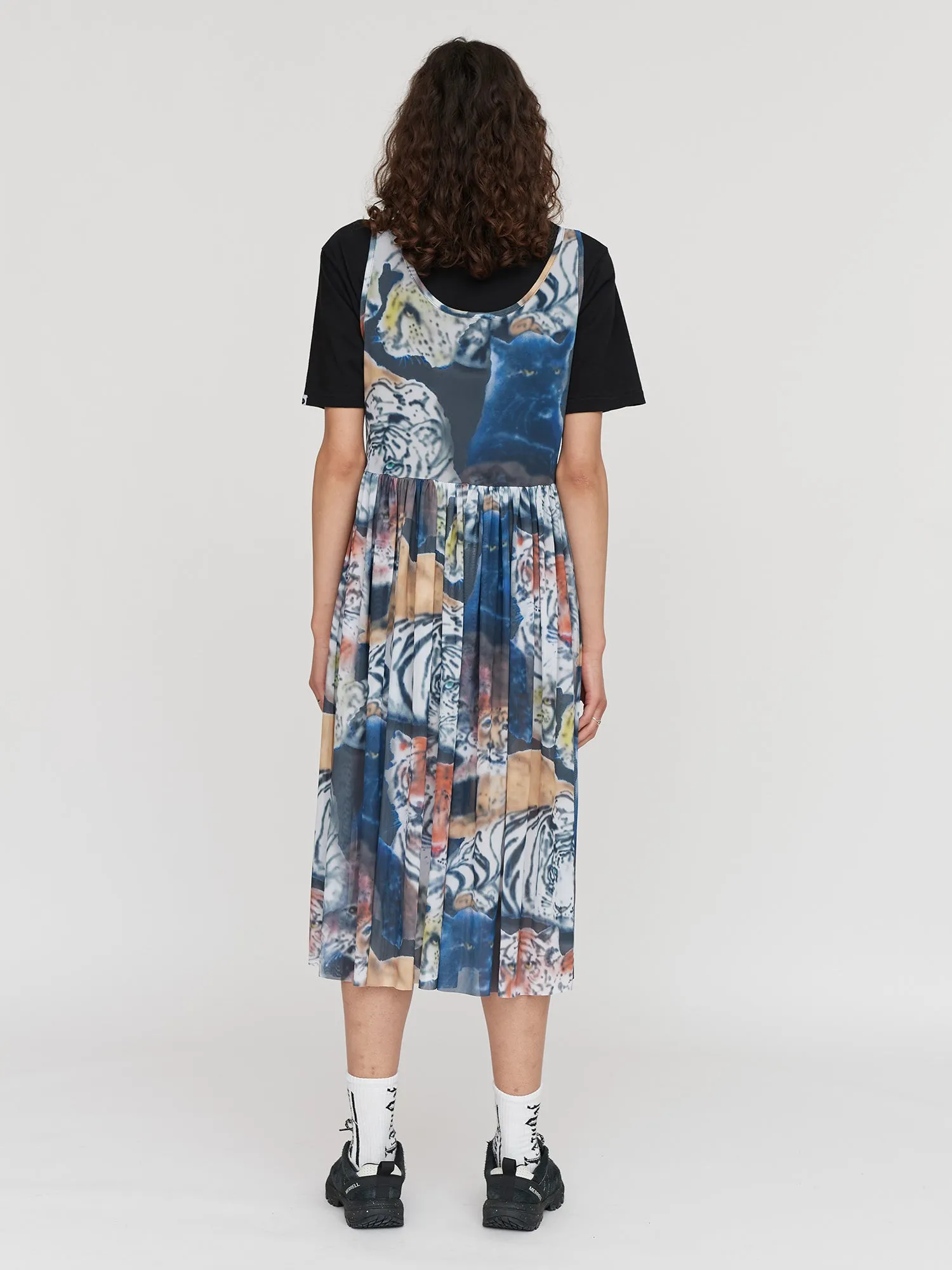LO X Ricardo Passaporte Big Cat Mesh Dress sold by Lazy Oaf product image thumbnail 4