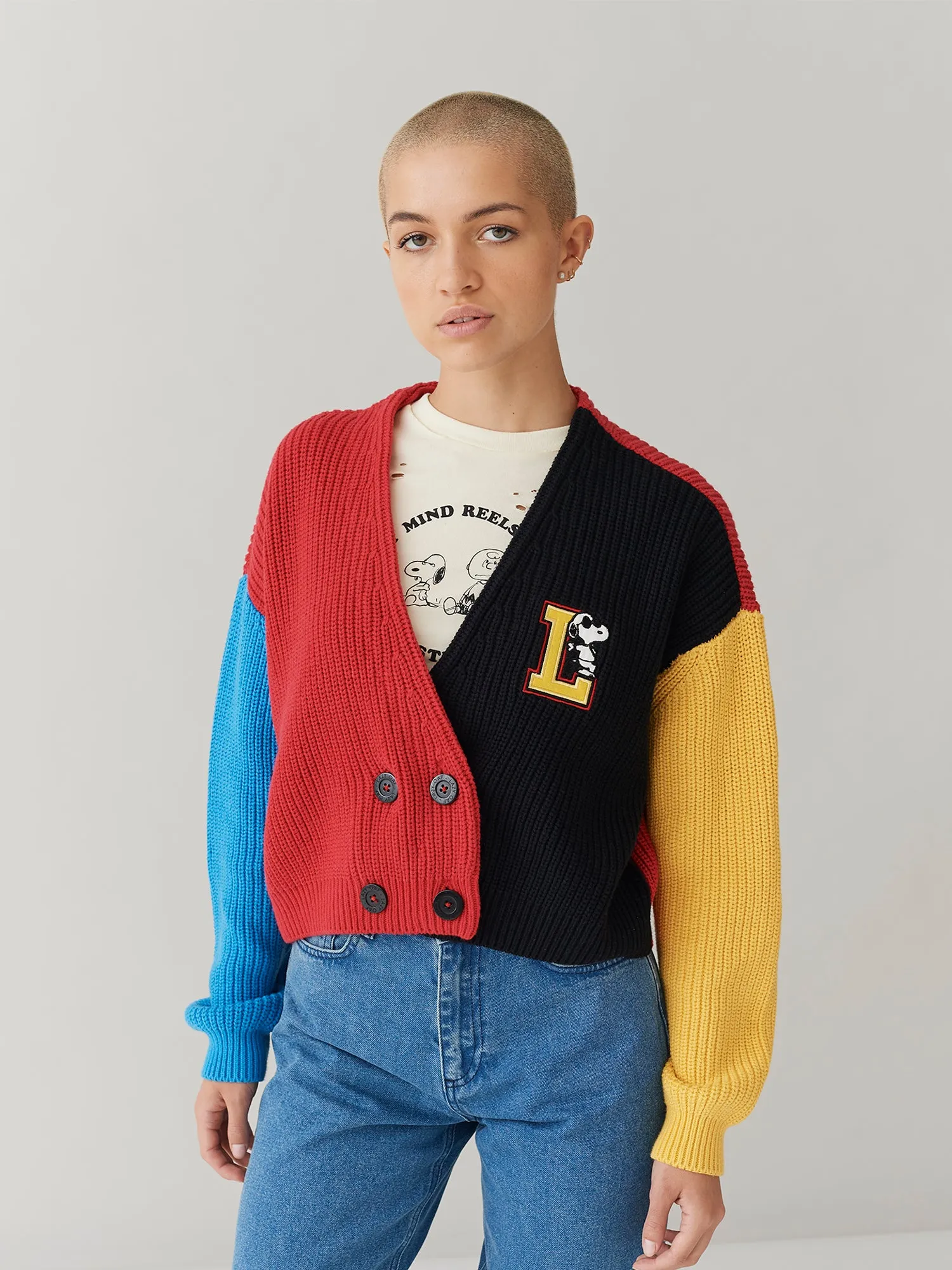 Lazy Oaf x Peanuts Double Breasted Cardigan sold by Lazy Oaf product image thumbnail 3