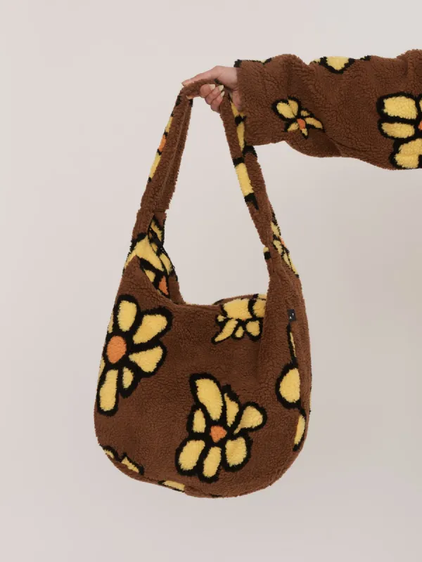Flower Fleece Bag sold by Lazy Oaf