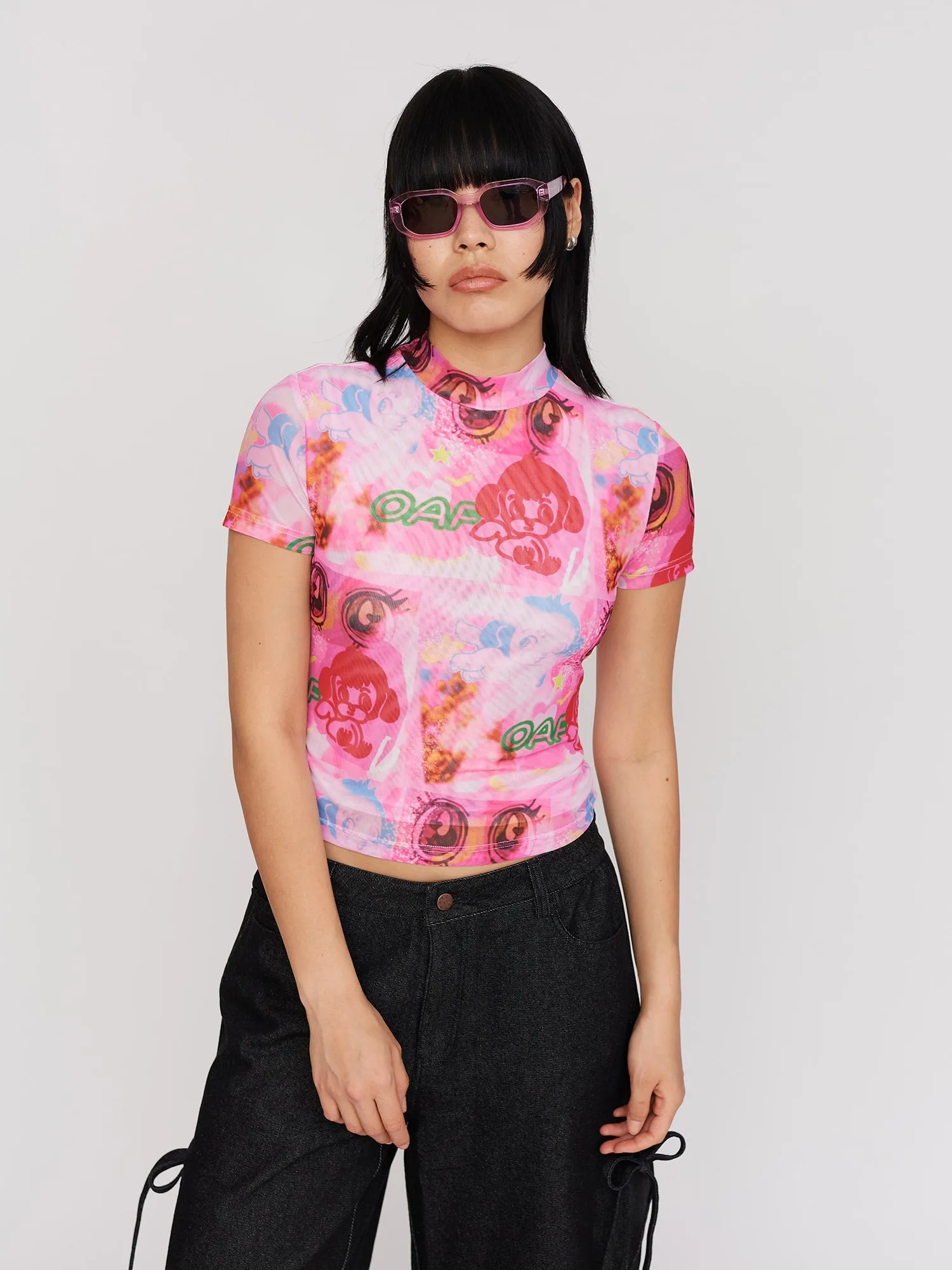 Lazy Pup Mesh Top sold by Lazy Oaf