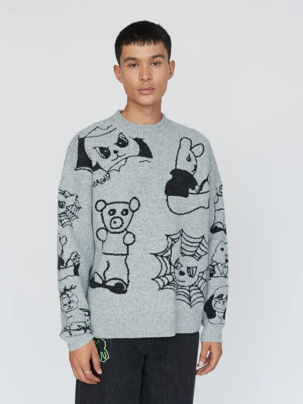 Caught In The Web Knit Jumper sold by Lazy Oaf