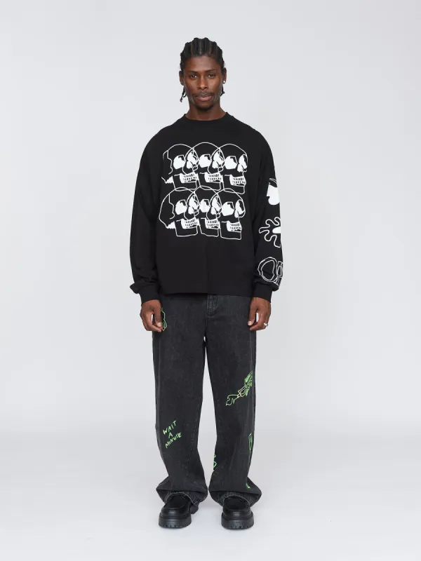 Lazy Skulls Tee sold by Lazy Oaf