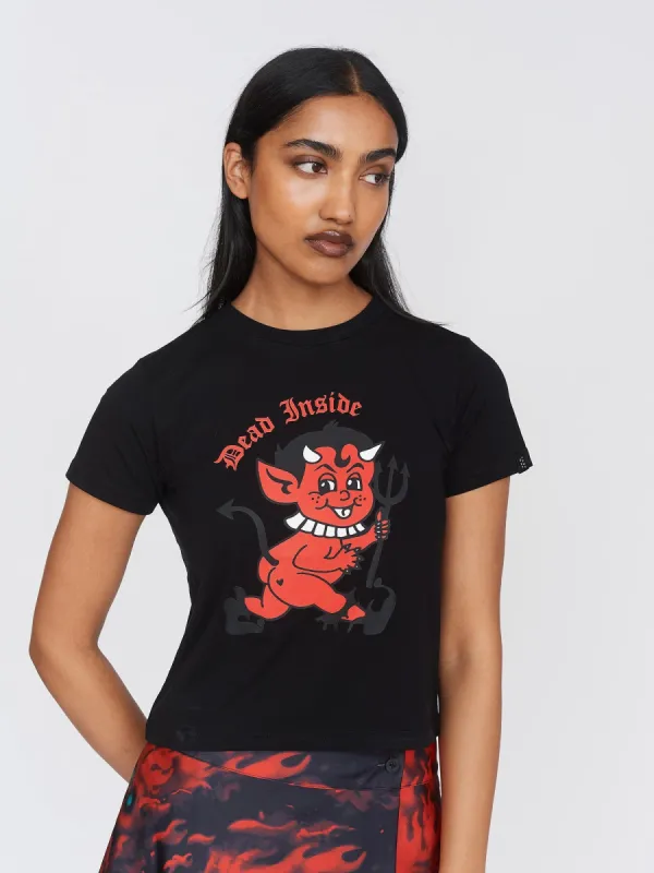 Little Devil Fitted Tee sold by Lazy Oaf