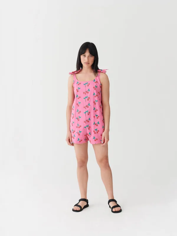 Lazy Oaf Cherry Tie Beach Playsuit sold by Lazy Oaf