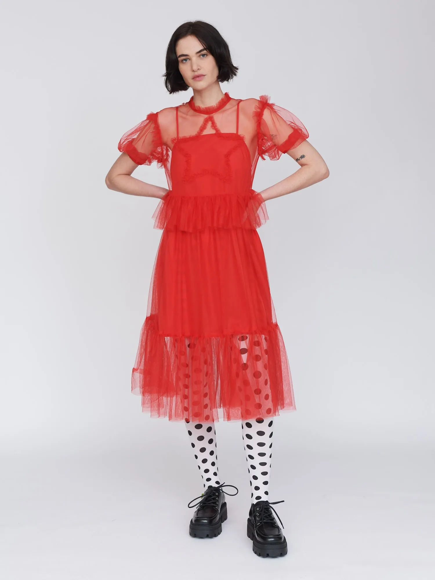 Seeing Stars Tulle Dress sold by Lazy Oaf product image thumbnail 5
