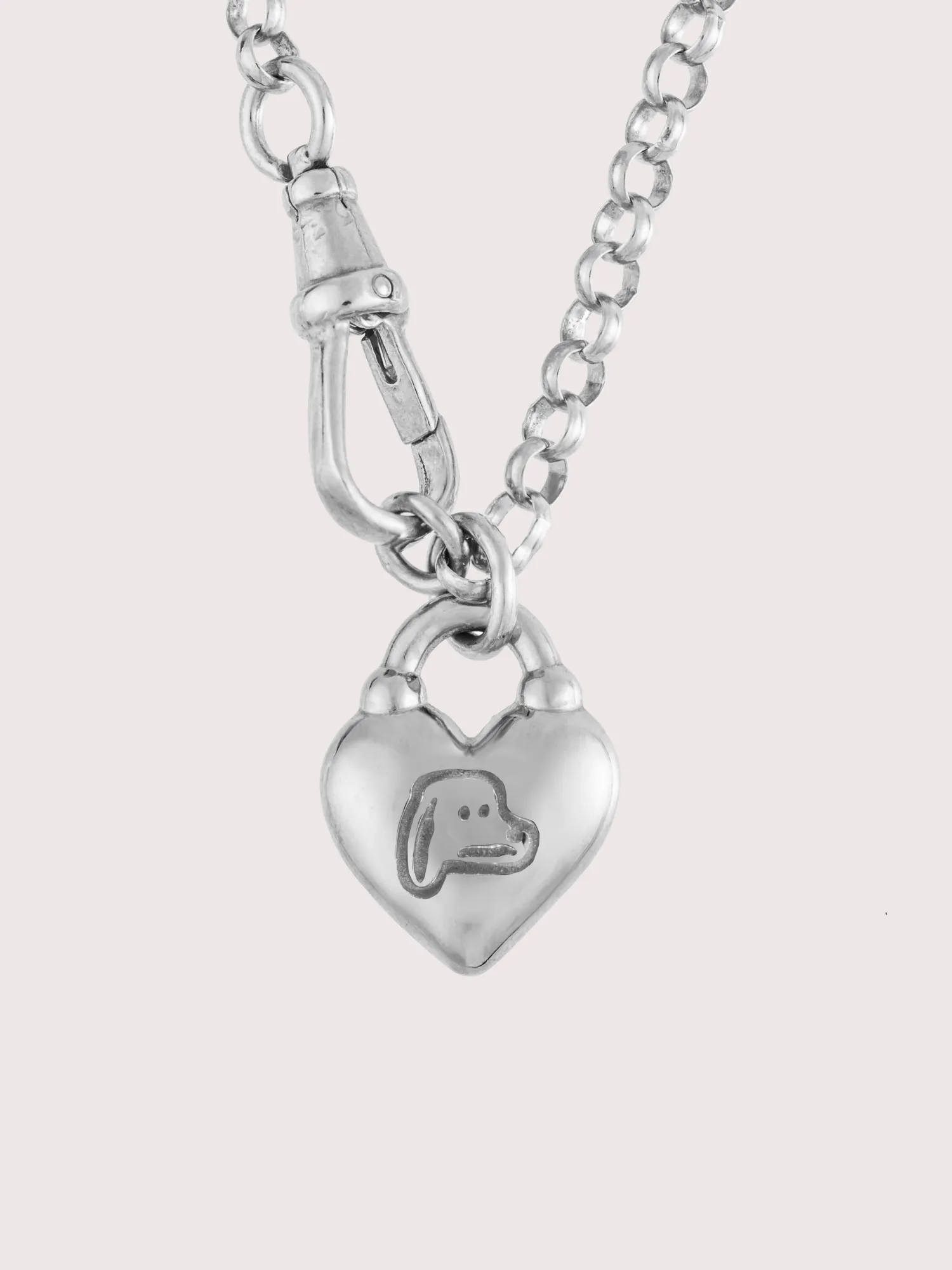 LO x Good Daze Dog Lover Necklace Silver sold by Lazy Oaf product image thumbnail 2