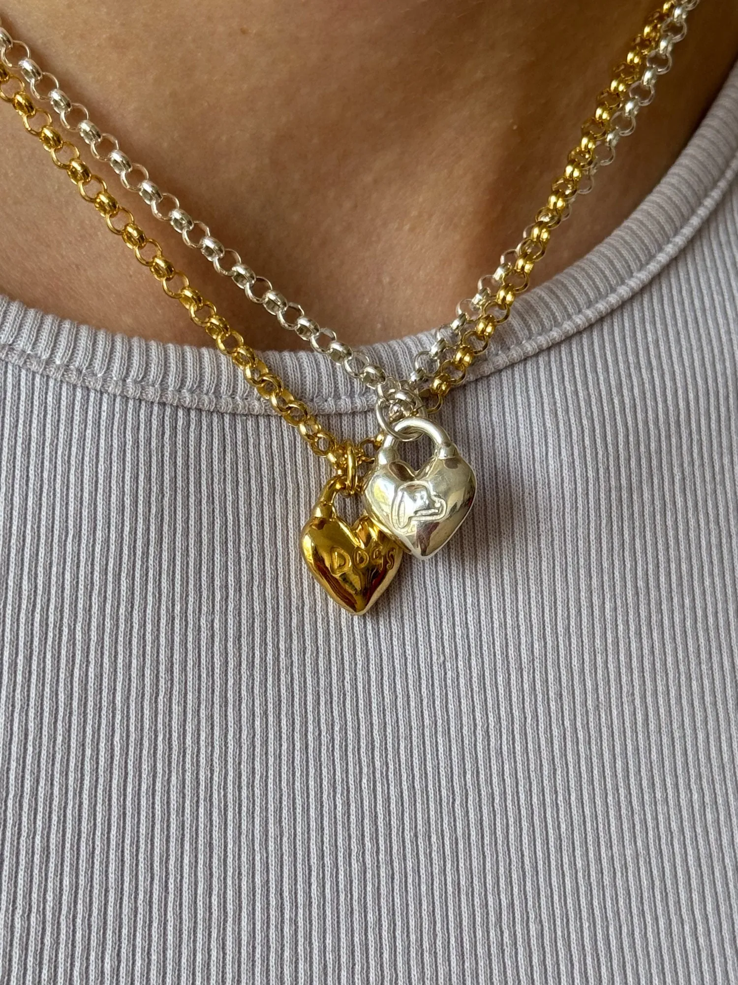 LO x Good Daze Dog Lover Necklace Silver sold by Lazy Oaf product image thumbnail 3