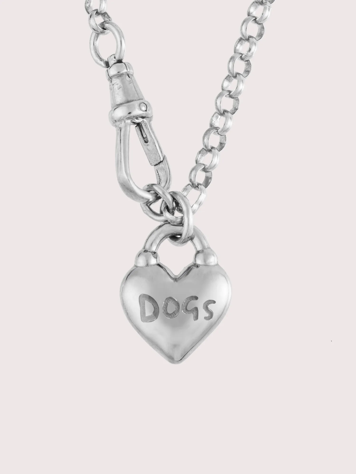 LO x Good Daze Dog Lover Necklace Silver sold by Lazy Oaf product image thumbnail 5