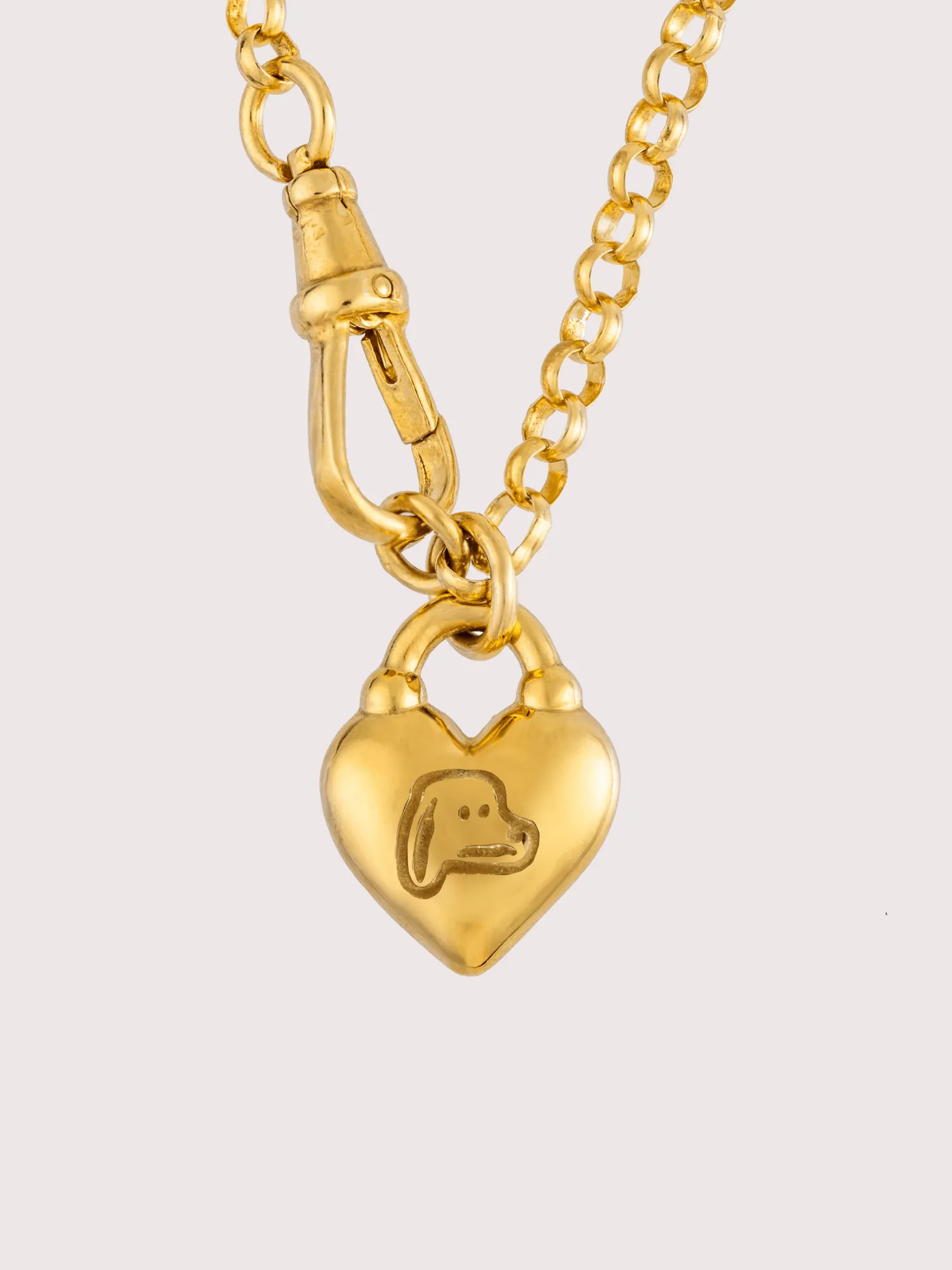 LO x Good Daze Dog Lover Necklace Gold sold by Lazy Oaf