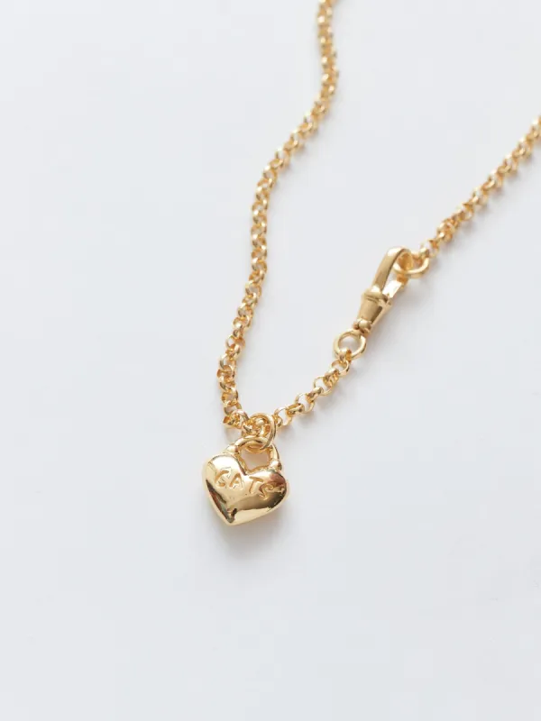 LO x Good Daze Cat Lover Necklace Gold sold by Lazy Oaf