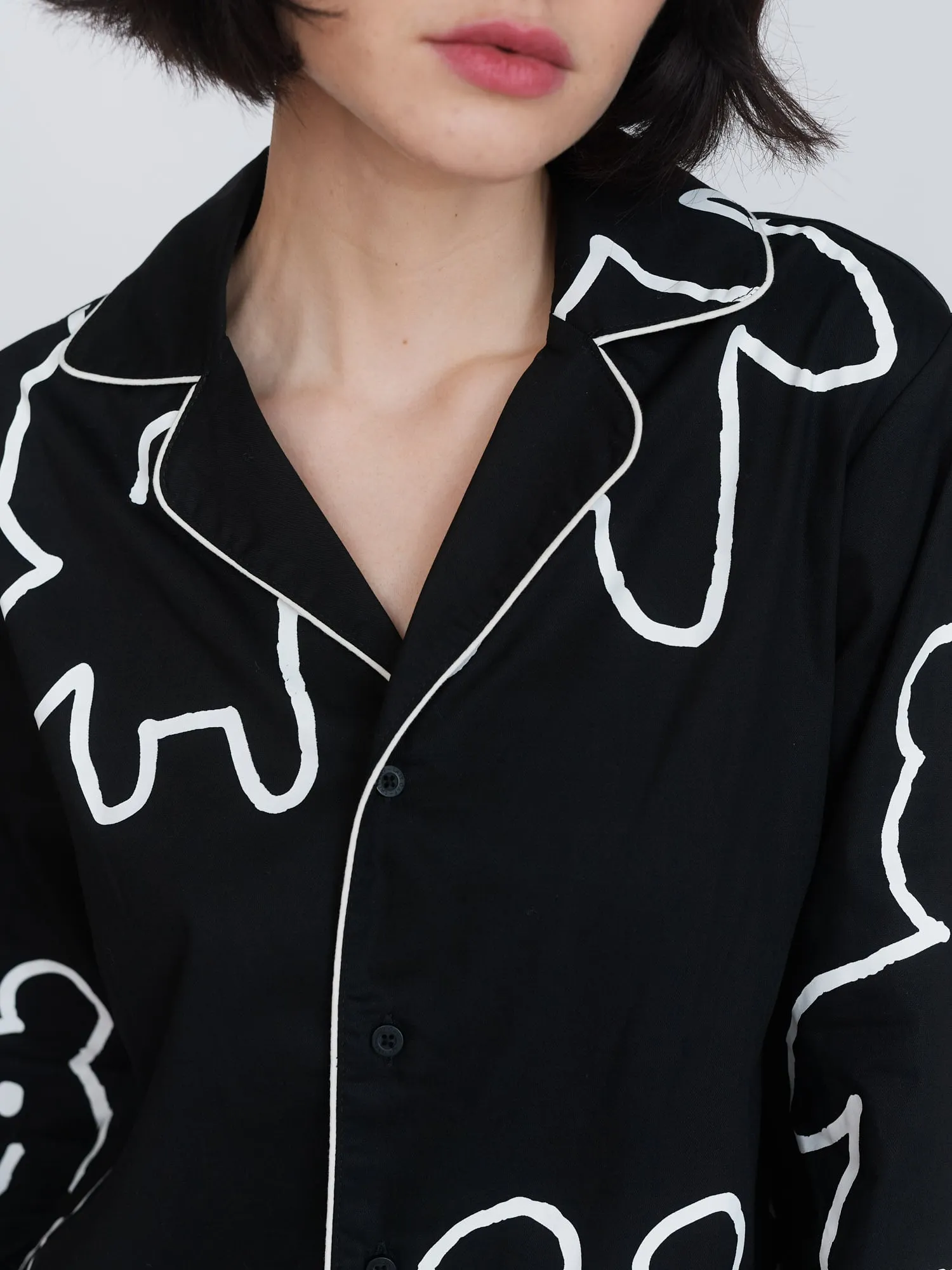 Grin And Bear It Pyjama Top sold by Lazy Oaf product image thumbnail 3