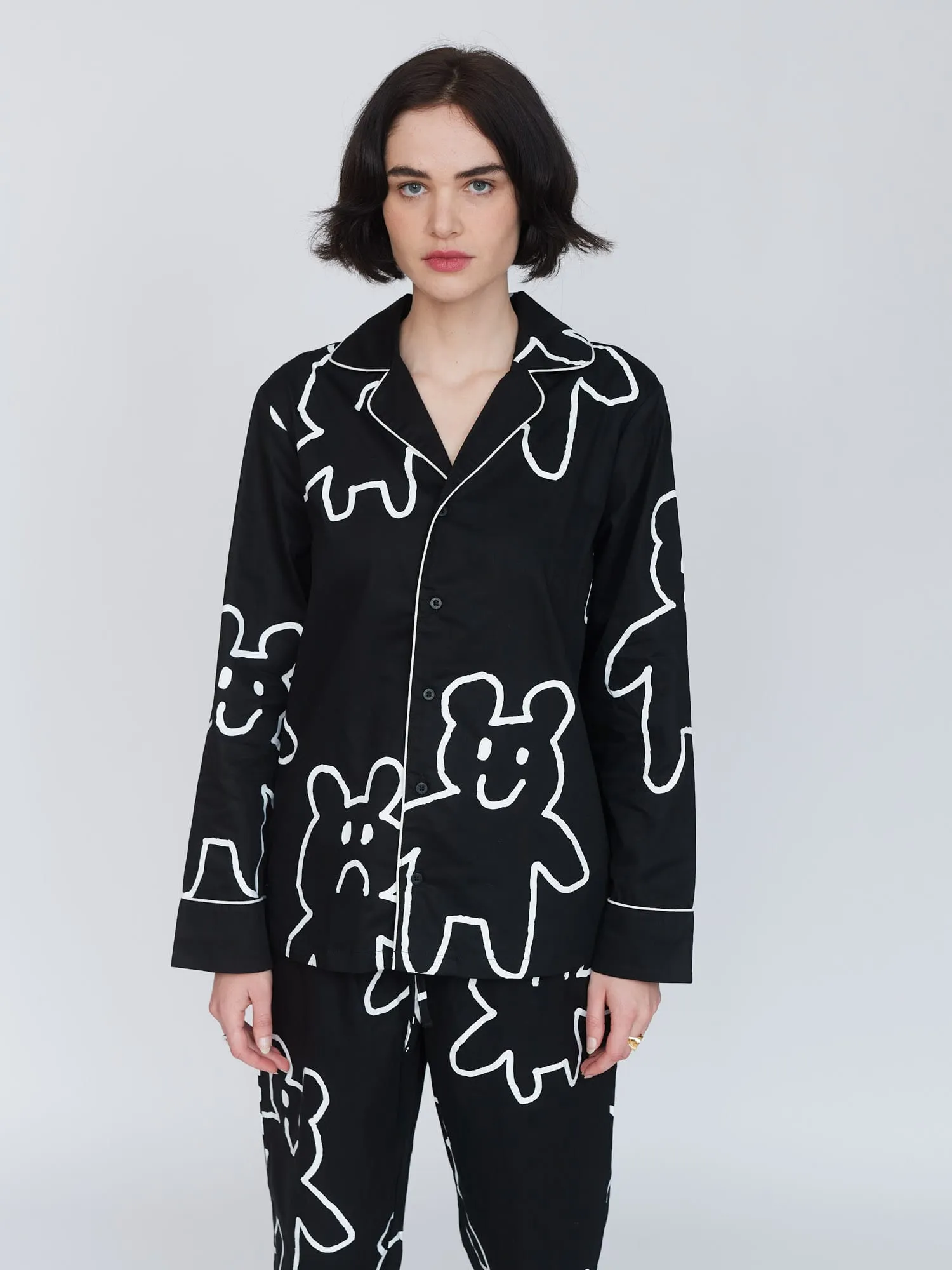 Grin And Bear It Pyjama Top sold by Lazy Oaf