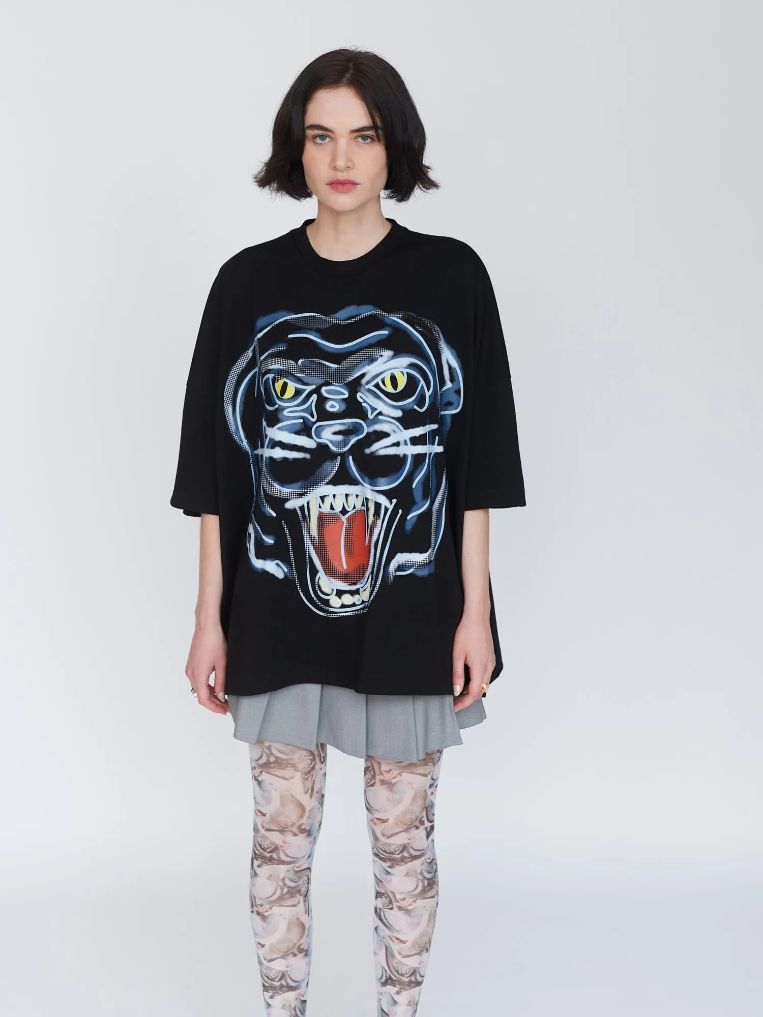 Panther Big Square Tee sold by Lazy Oaf product image thumbnail 2