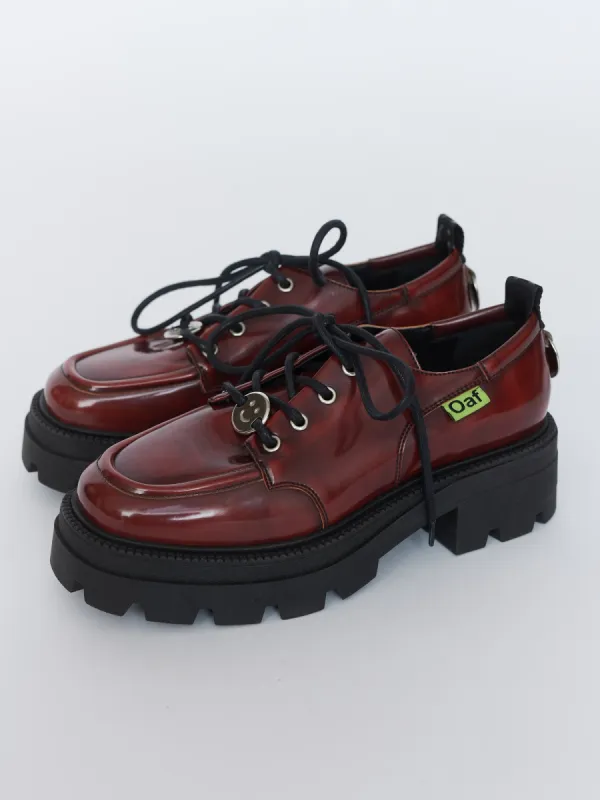Red Stitches Lace Up sold by Lazy Oaf