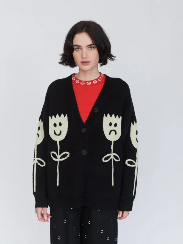 Flower Power Cardigan sold by Lazy Oaf