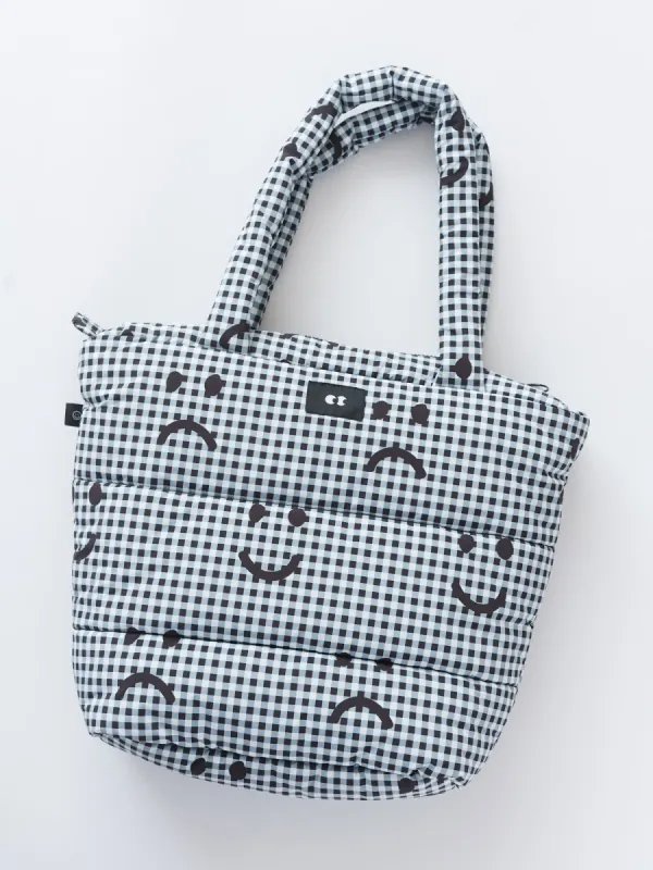 Happy Sad Gingham Puffer Bag sold by Lazy Oaf