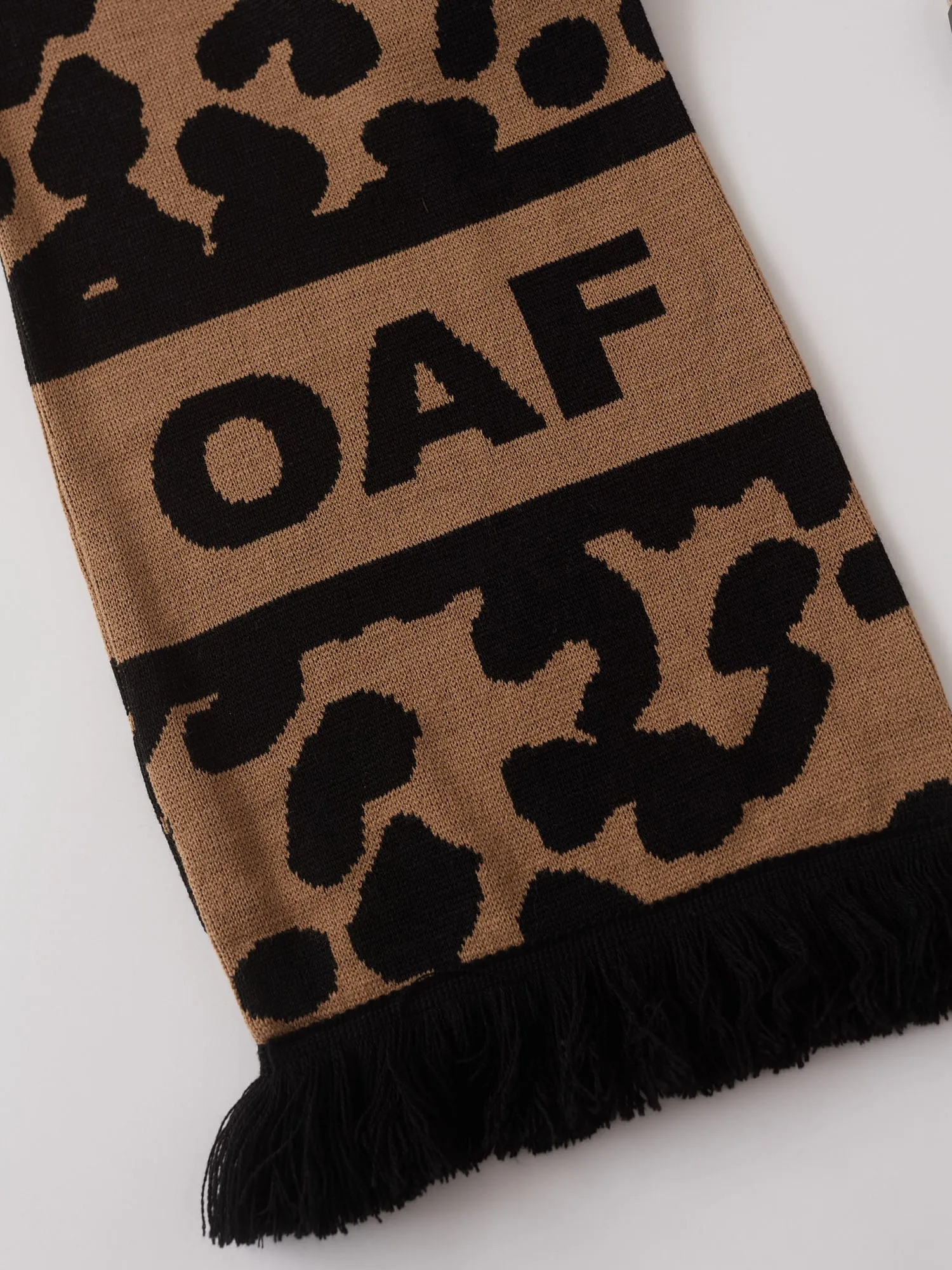 Leopard Oaf Football Scarf sold by Lazy Oaf product image thumbnail 3