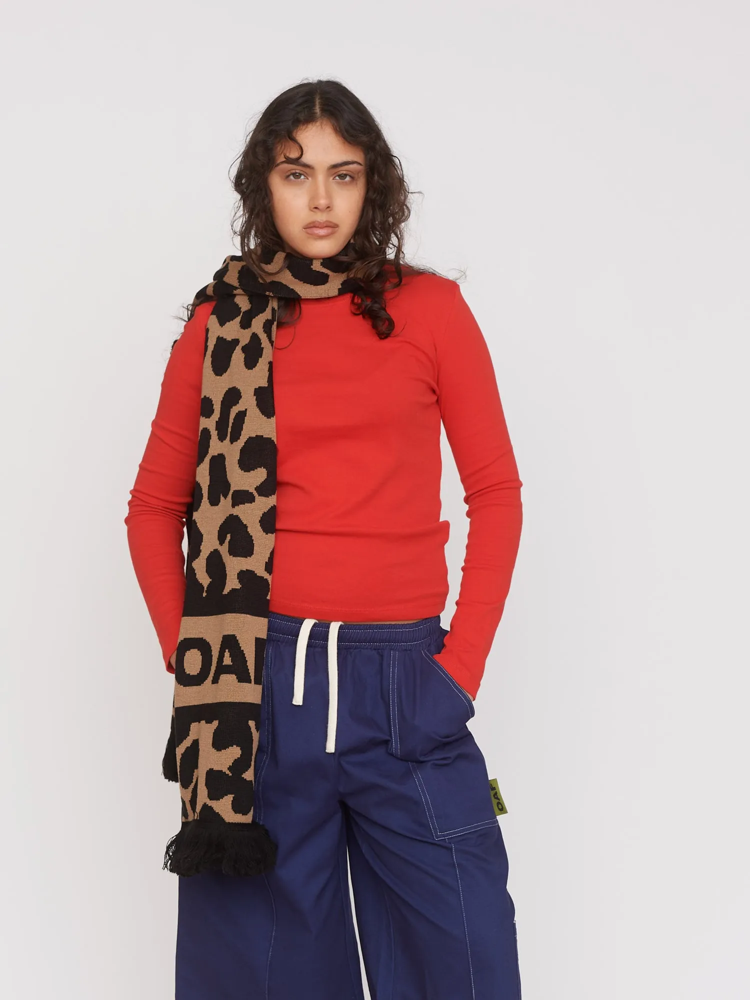 Leopard Oaf Football Scarf sold by Lazy Oaf product image thumbnail 2