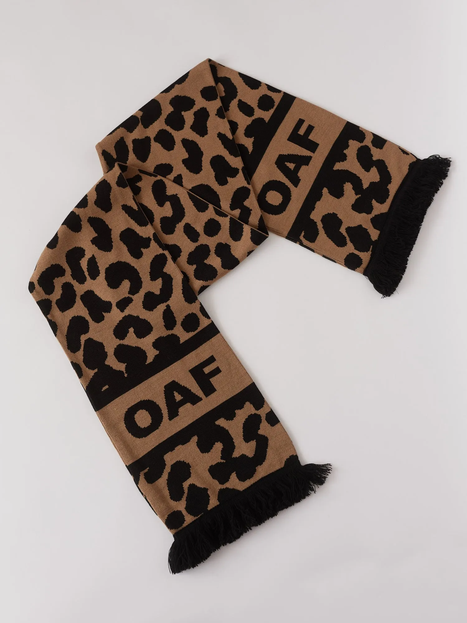 Leopard Oaf Football Scarf sold by Lazy Oaf