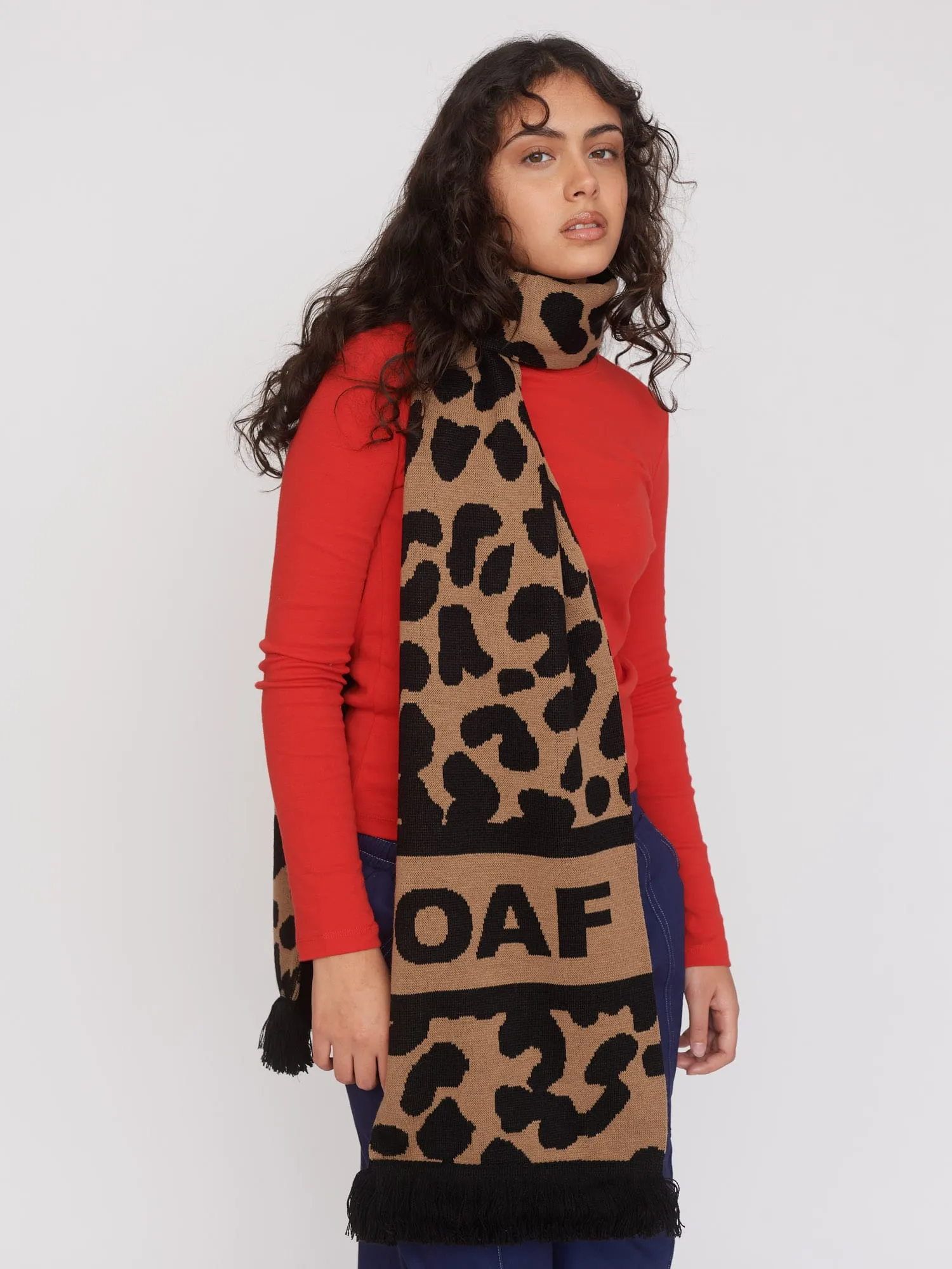 Leopard Oaf Football Scarf sold by Lazy Oaf product image thumbnail 4
