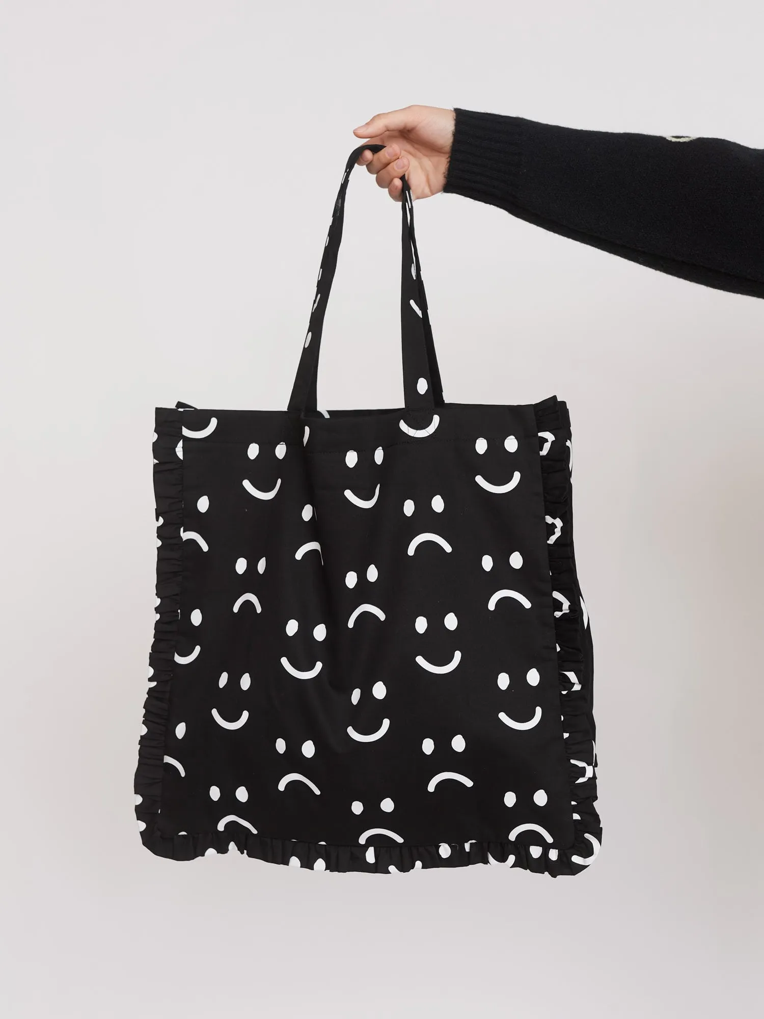 Happy Sad Frill Tote sold by Lazy Oaf