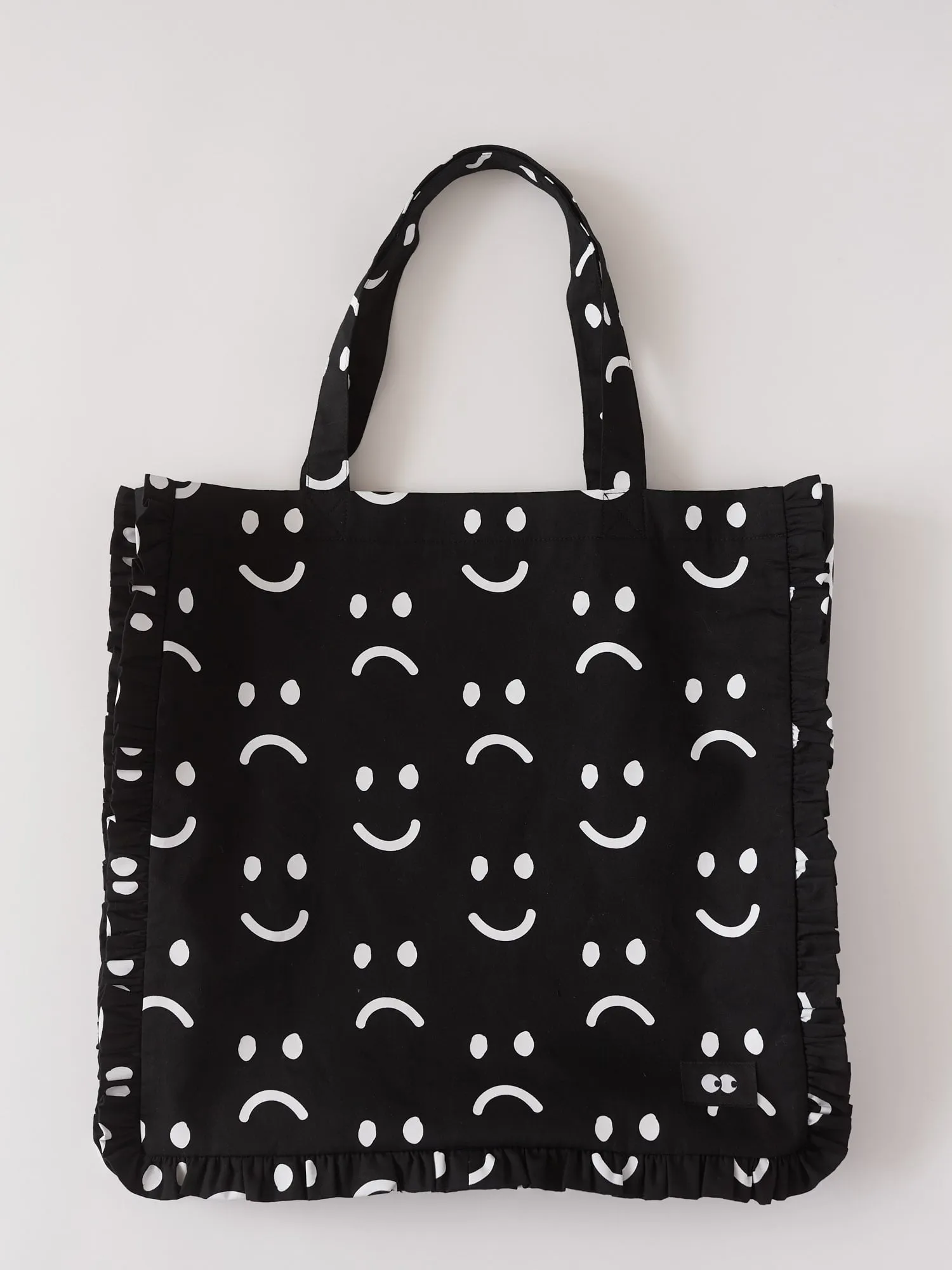Happy Sad Frill Tote sold by Lazy Oaf product image thumbnail 3