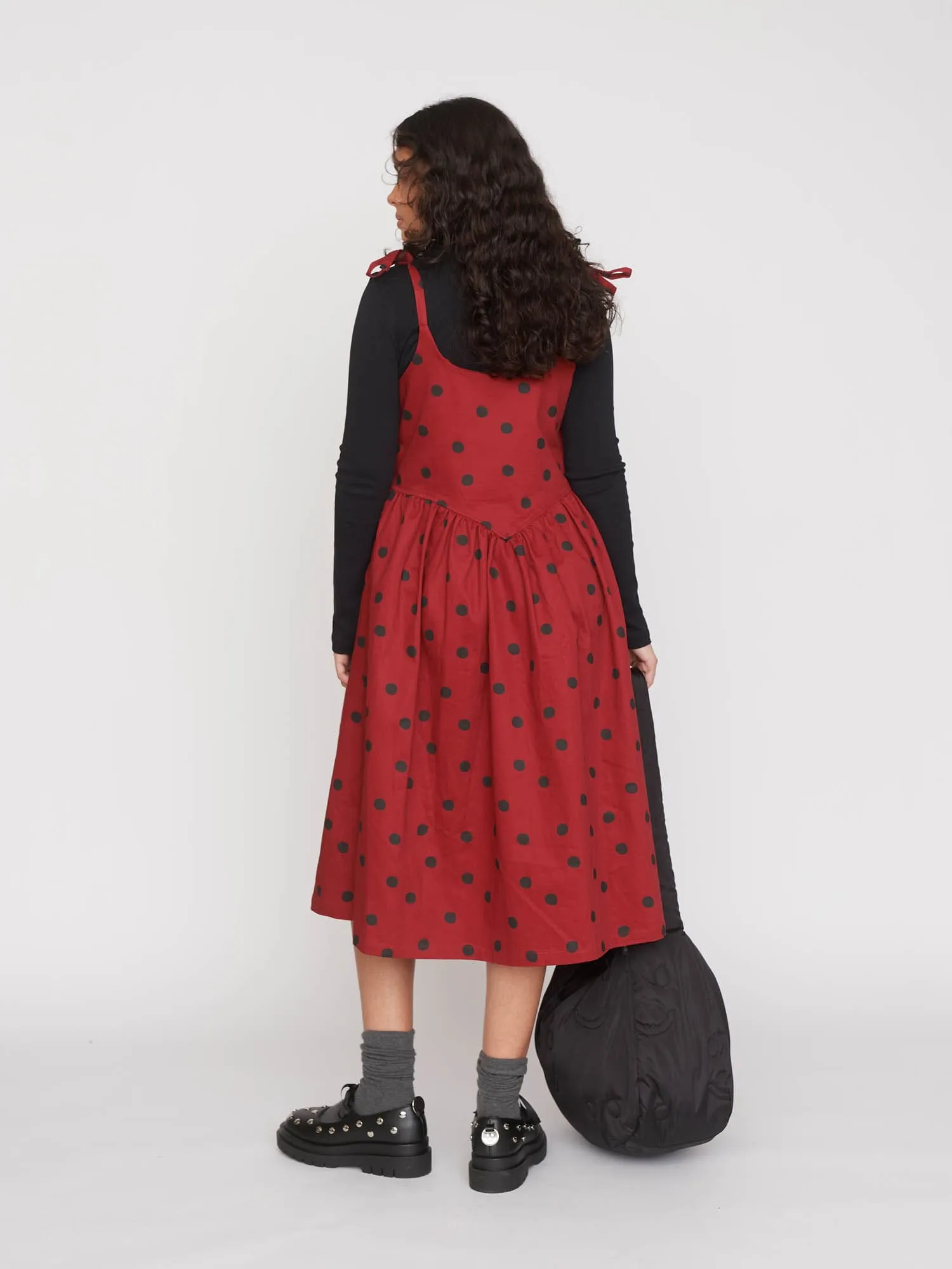 Polka Dot Tie Shoulder Dress sold by Lazy Oaf product image thumbnail 2