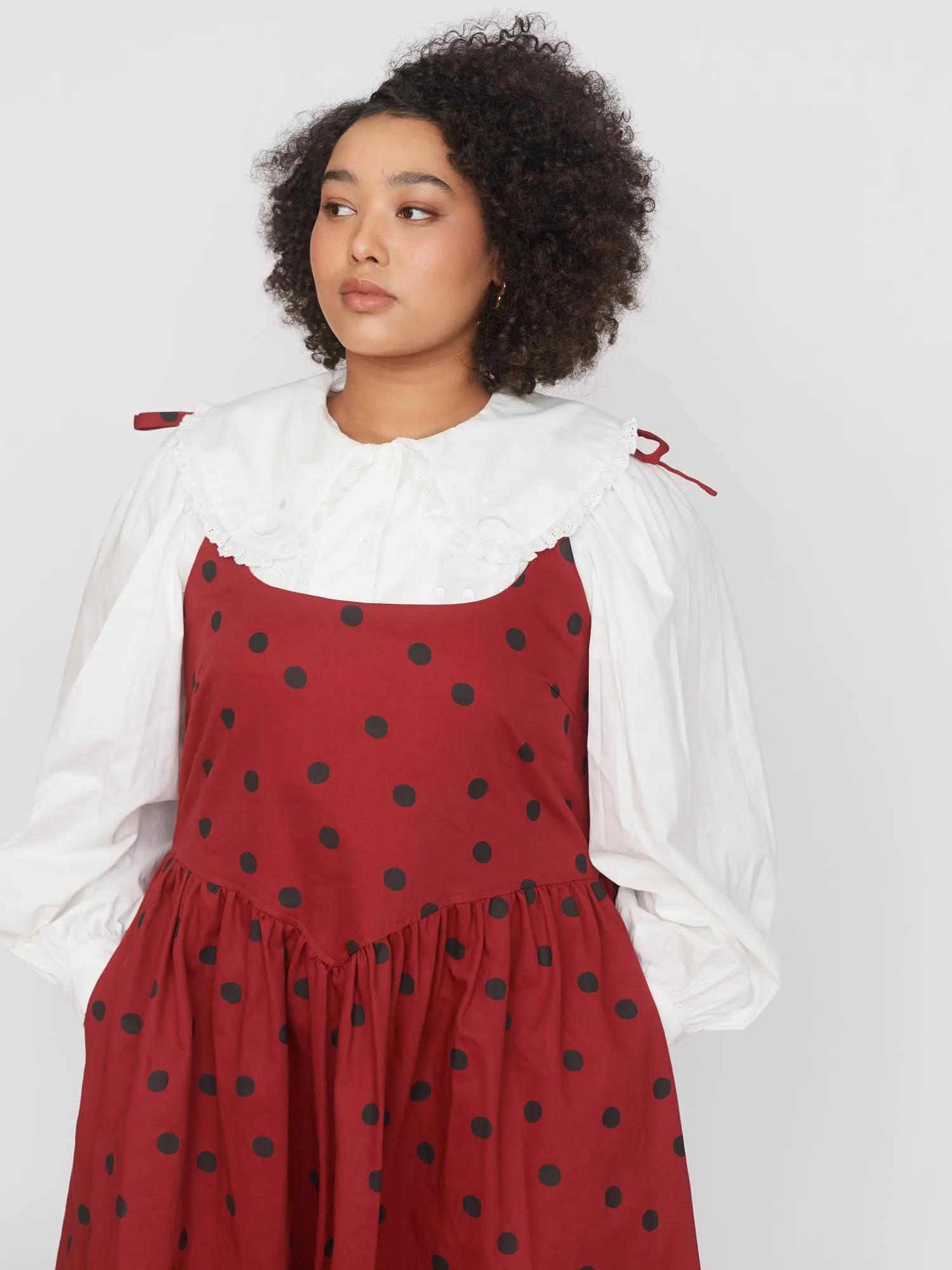 Polka Dot Tie Shoulder Dress sold by Lazy Oaf product image thumbnail 5