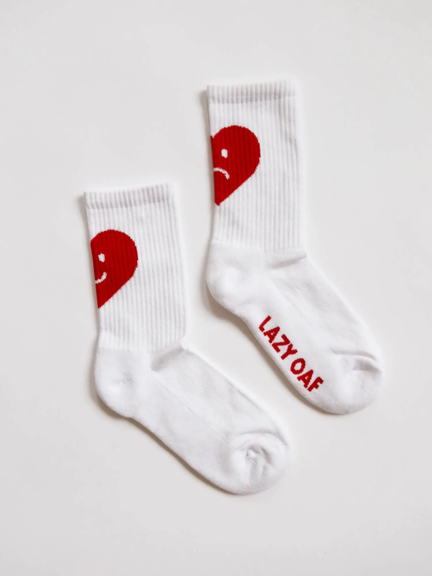 Happy Sad Heart Socks sold by Lazy Oaf