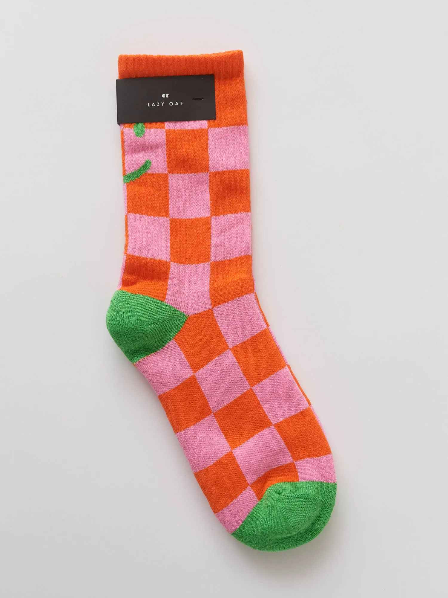 Checkerboard Happy Sad Socks sold by Lazy Oaf product image thumbnail 2