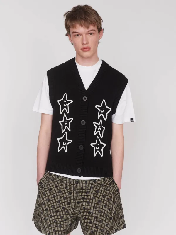 Seeing Stars Button Through Knit sold by Lazy Oaf