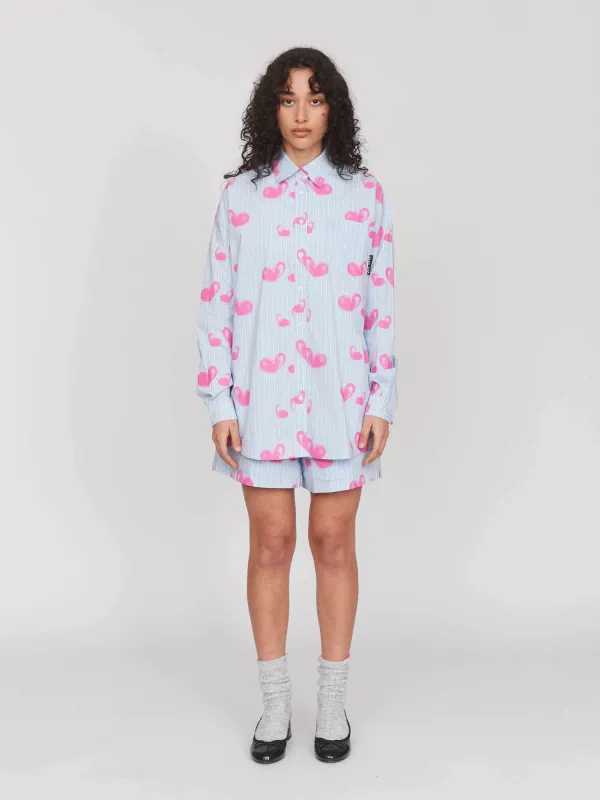 Heartbreaker Striped Shirt sold by Lazy Oaf