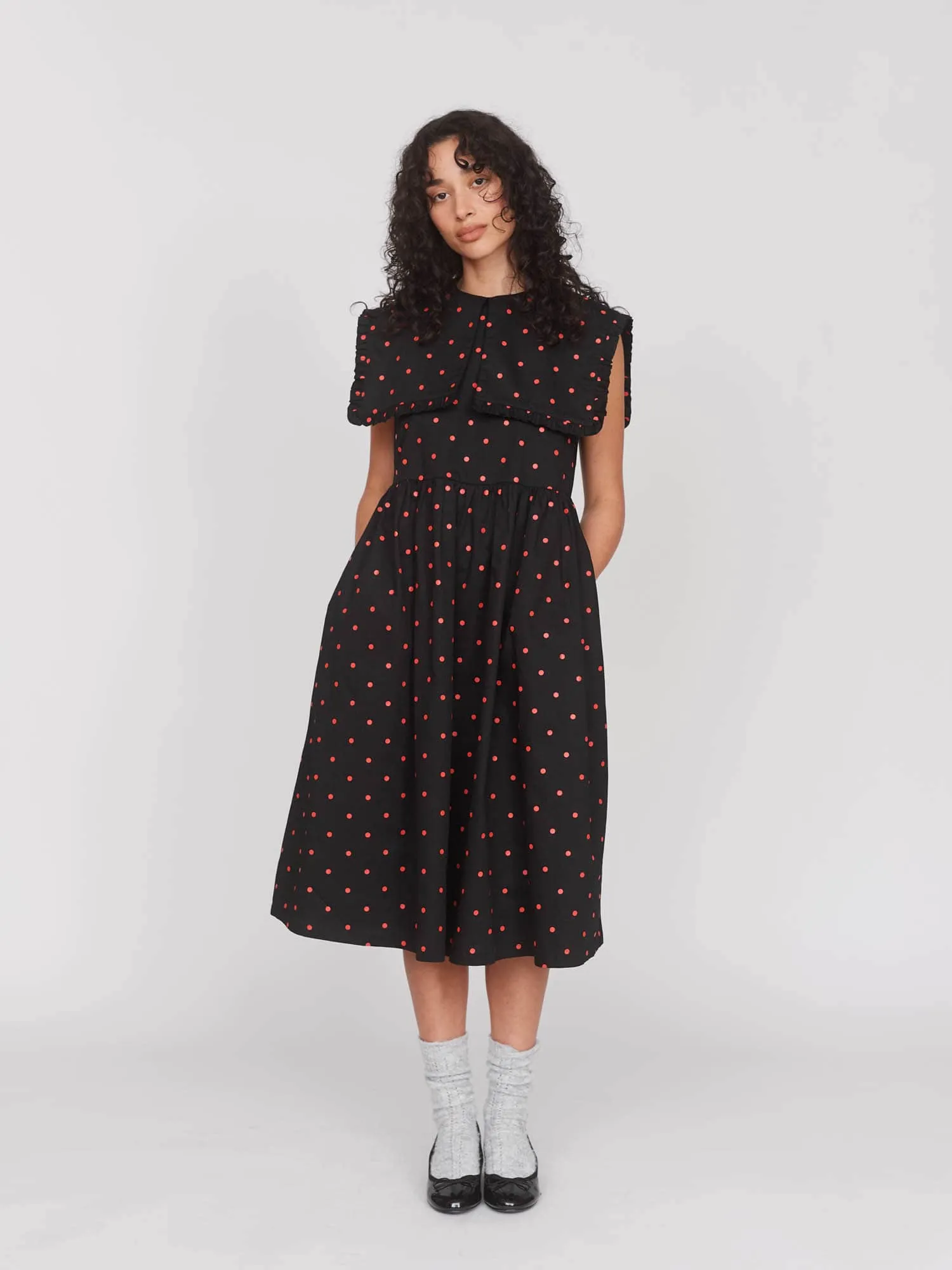 Micro Polka Big Collar Dress sold by Lazy Oaf product image thumbnail 5