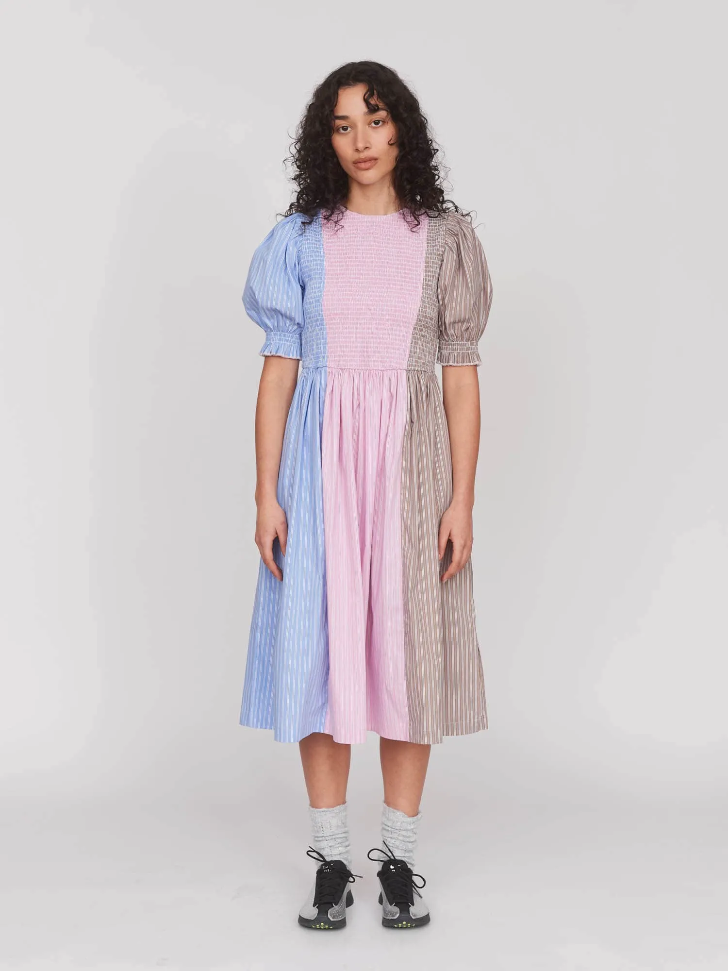 Seeing Stripes Shirred Dress sold by Lazy Oaf product image thumbnail 2