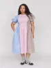 Seeing Stripes Shirred Dress sold by Lazy Oaf
