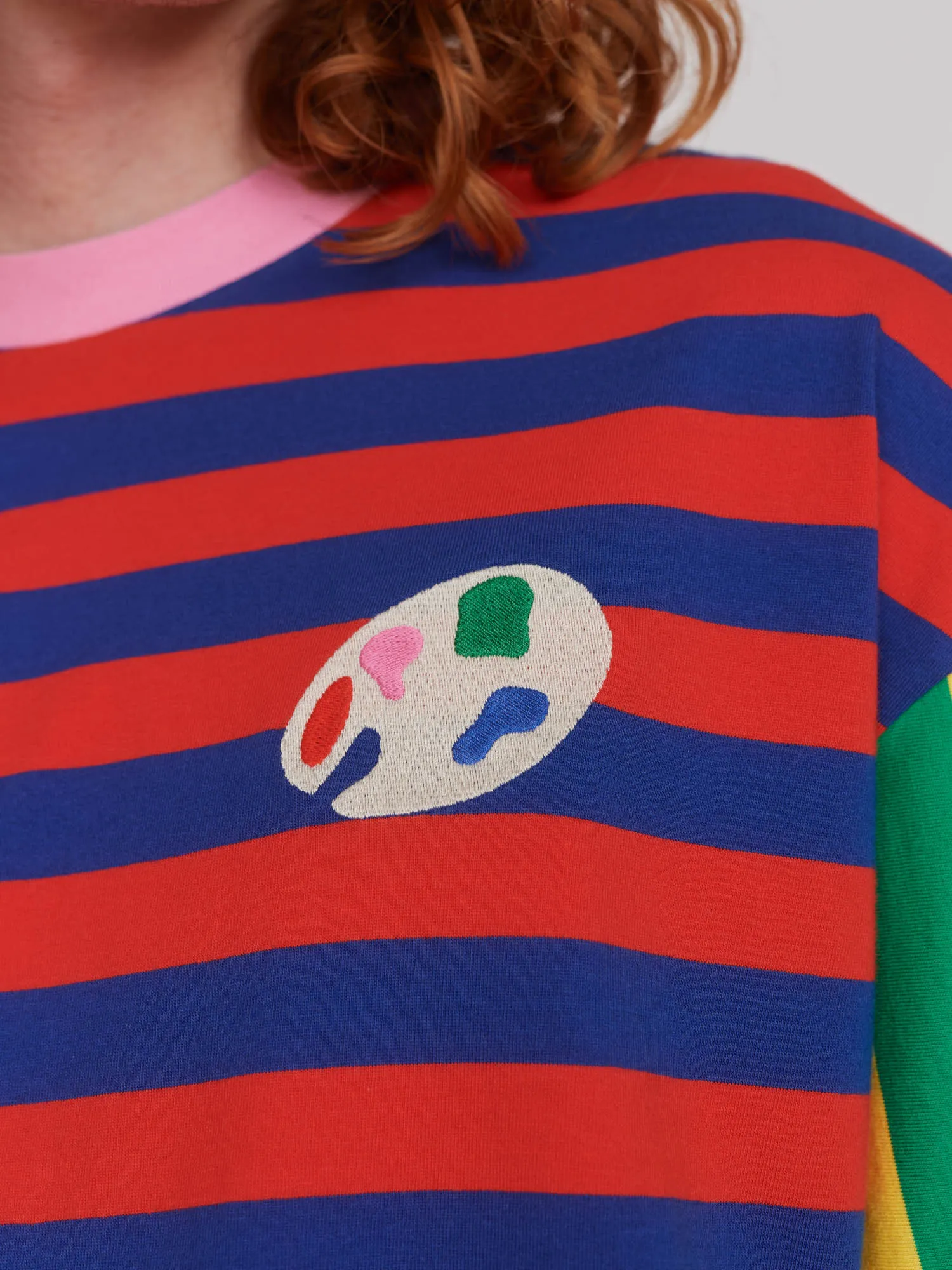Multi Striped T-shirt sold by Lazy Oaf product image thumbnail 5