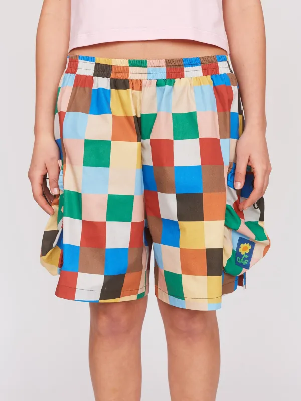 Jester Checkerboard Shorts sold by Lazy Oaf
