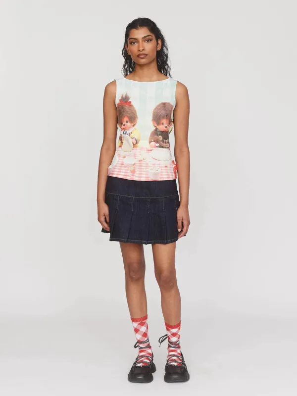 Monchhichi x Lazy Oaf Pizza Party Top sold by Lazy Oaf