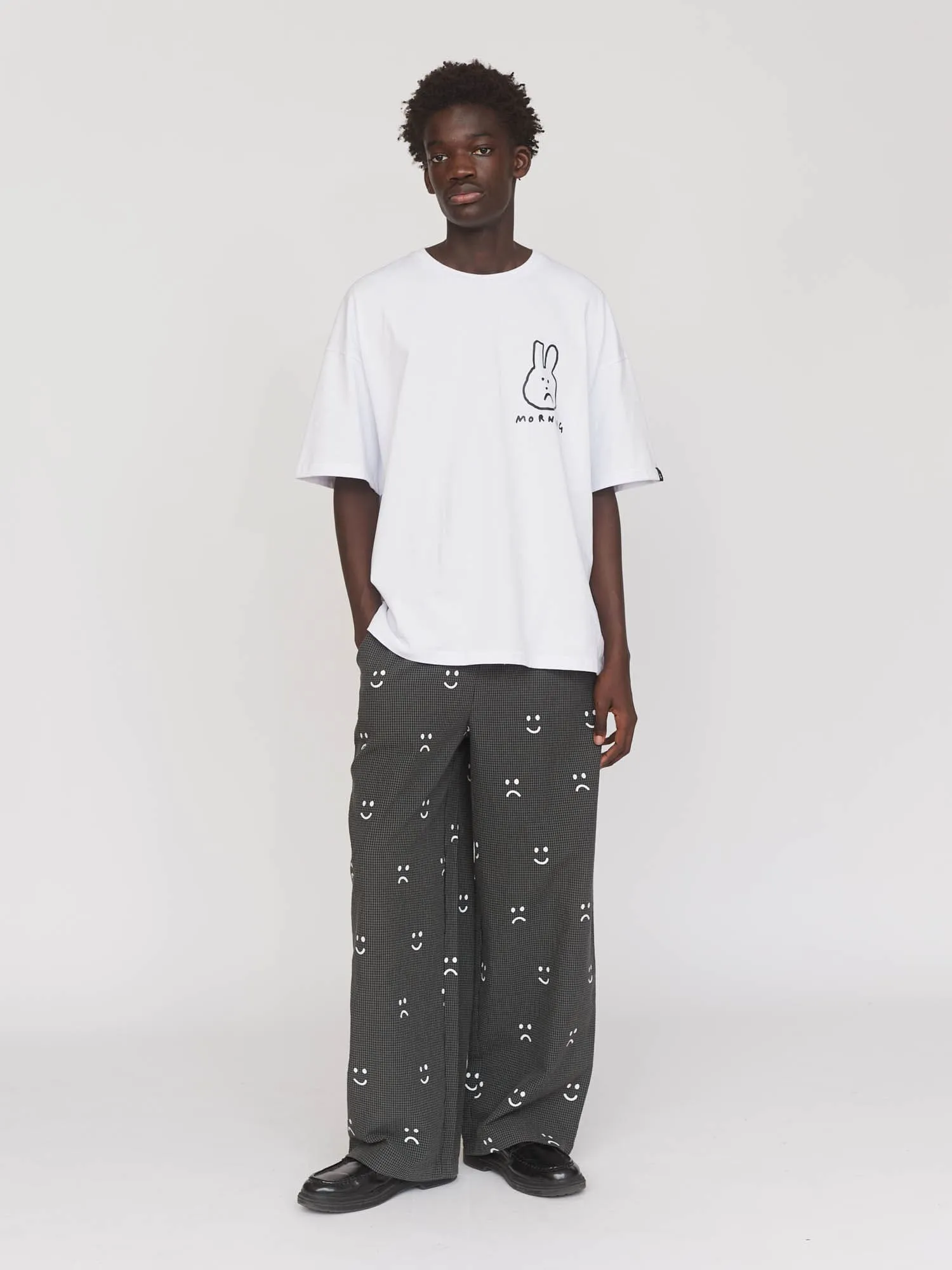 Happy Sad Check Trousers sold by Lazy Oaf product image thumbnail 2