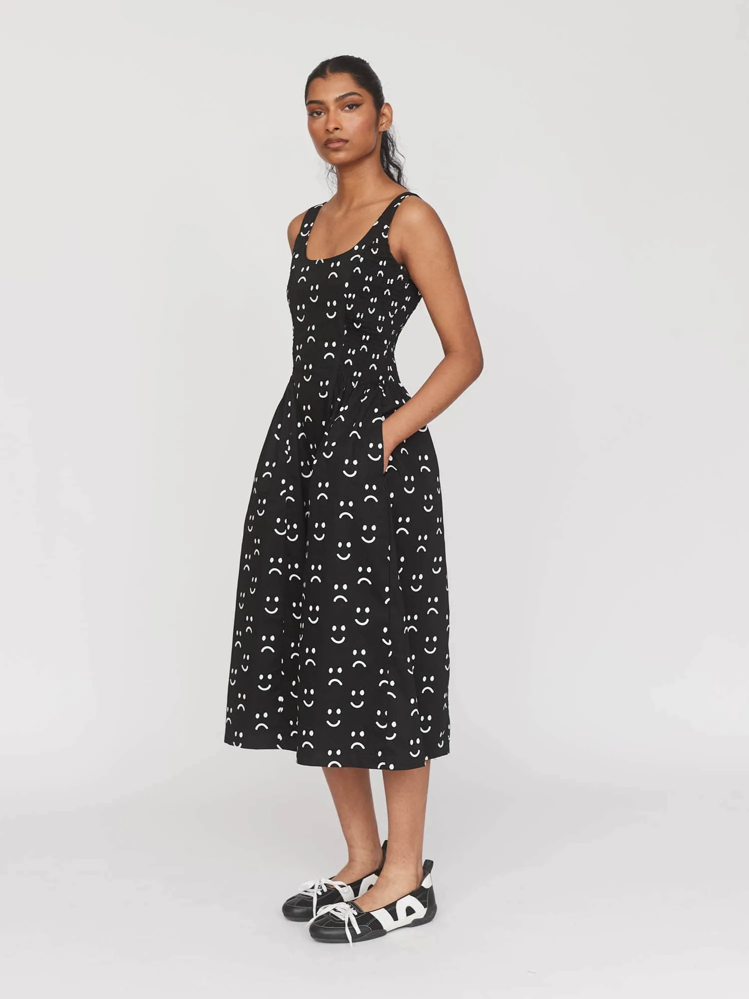 Happy Sad Sleeveless Dress sold by Lazy Oaf product image thumbnail 3