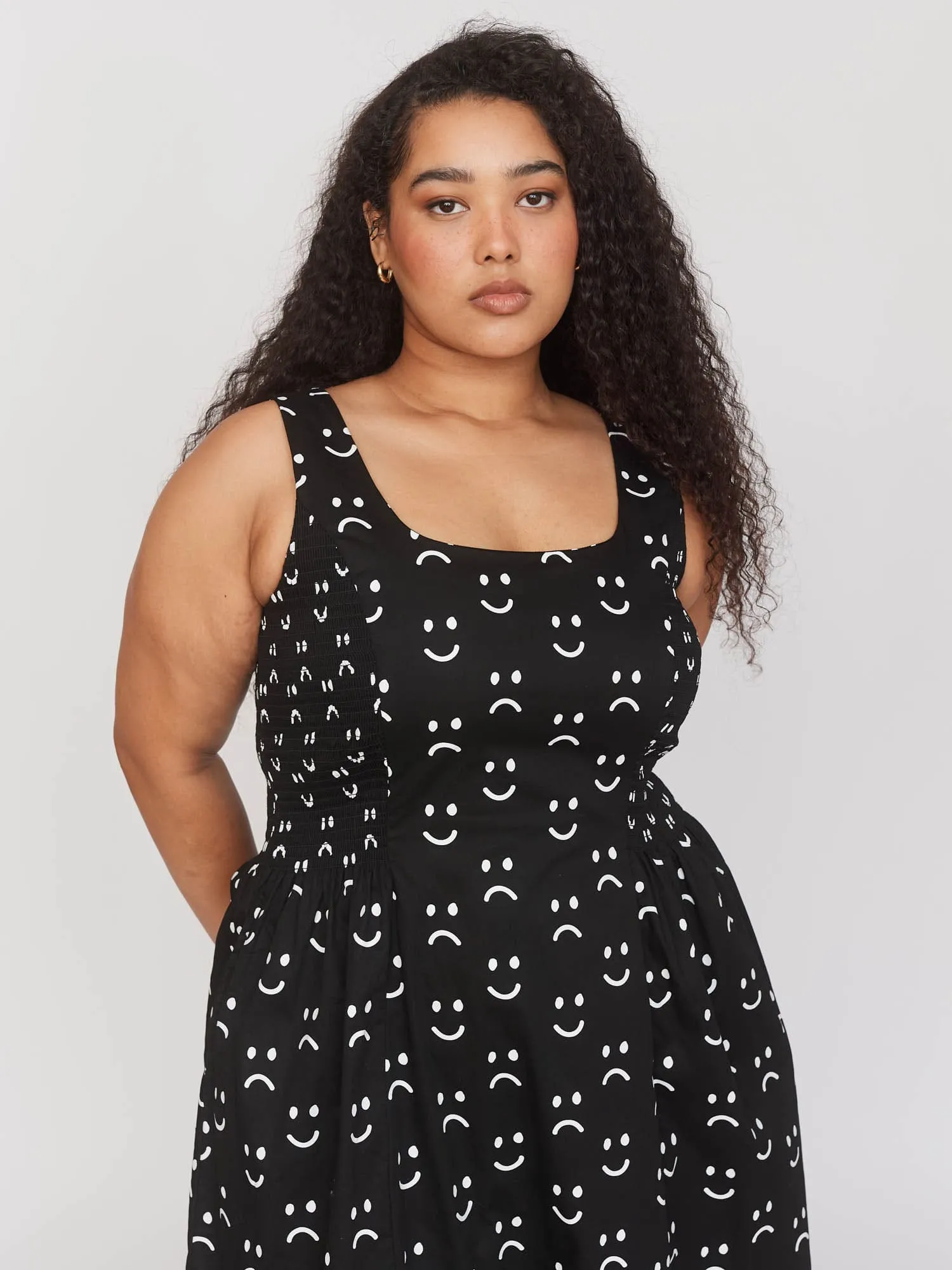 Happy Sad Sleeveless Dress sold by Lazy Oaf product image thumbnail 2