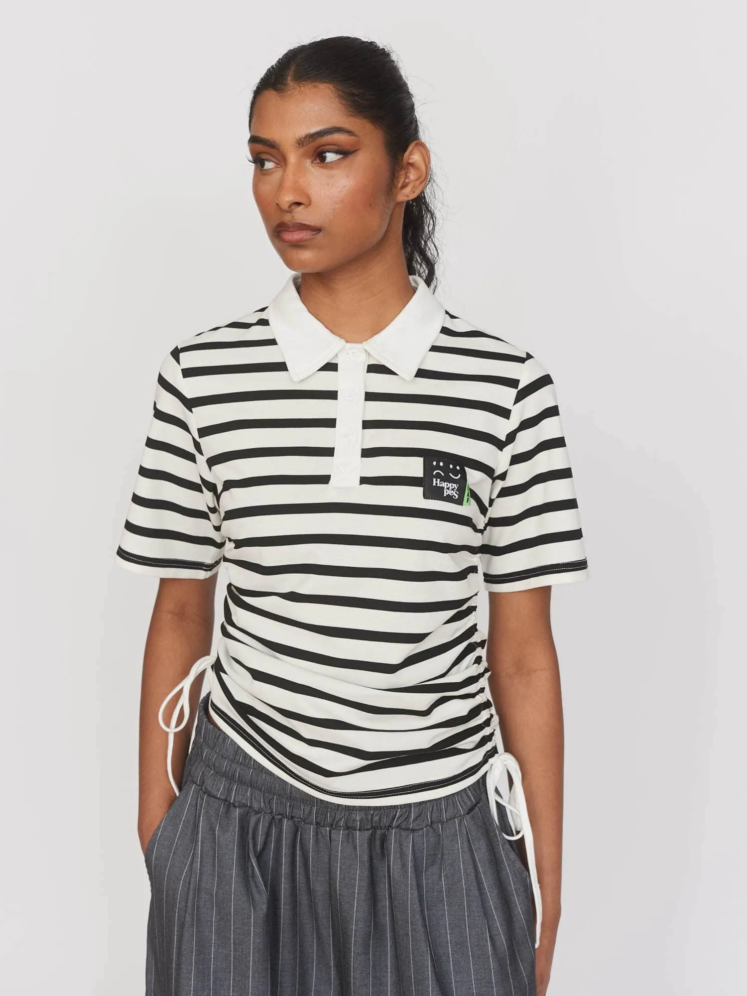 Lazy Rouched Rugby Top sold by Lazy Oaf product image thumbnail 5