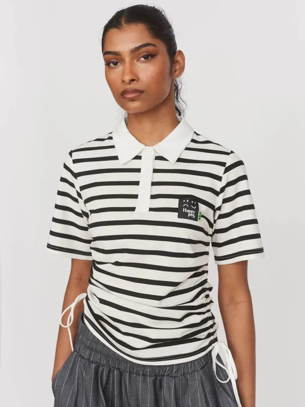 Lazy Rouched Rugby Top sold by Lazy Oaf