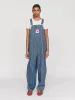 Pinstripe Oversized Dungarees sold by Lazy Oaf