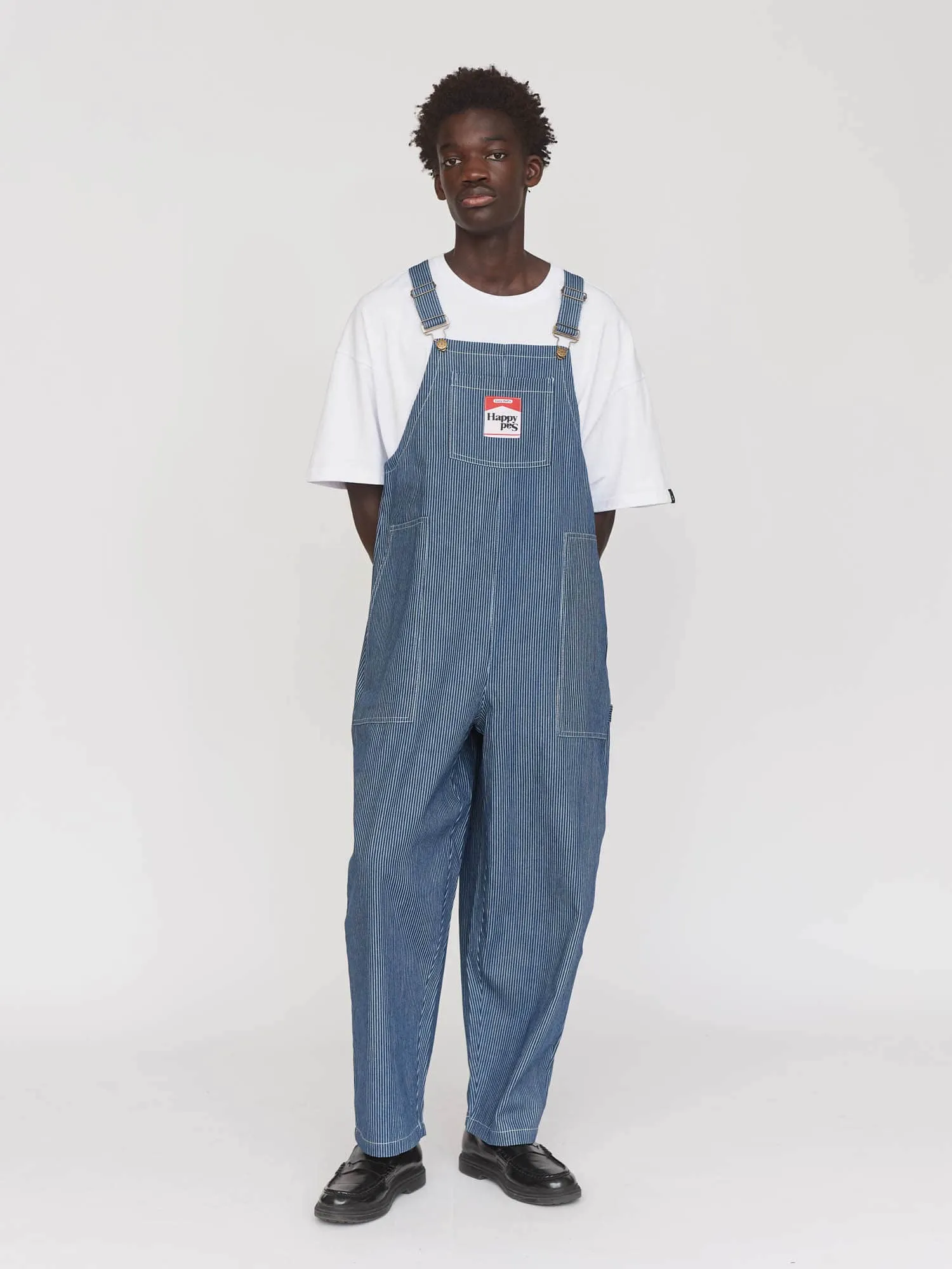 Pinstripe Oversized Dungarees sold by Lazy Oaf