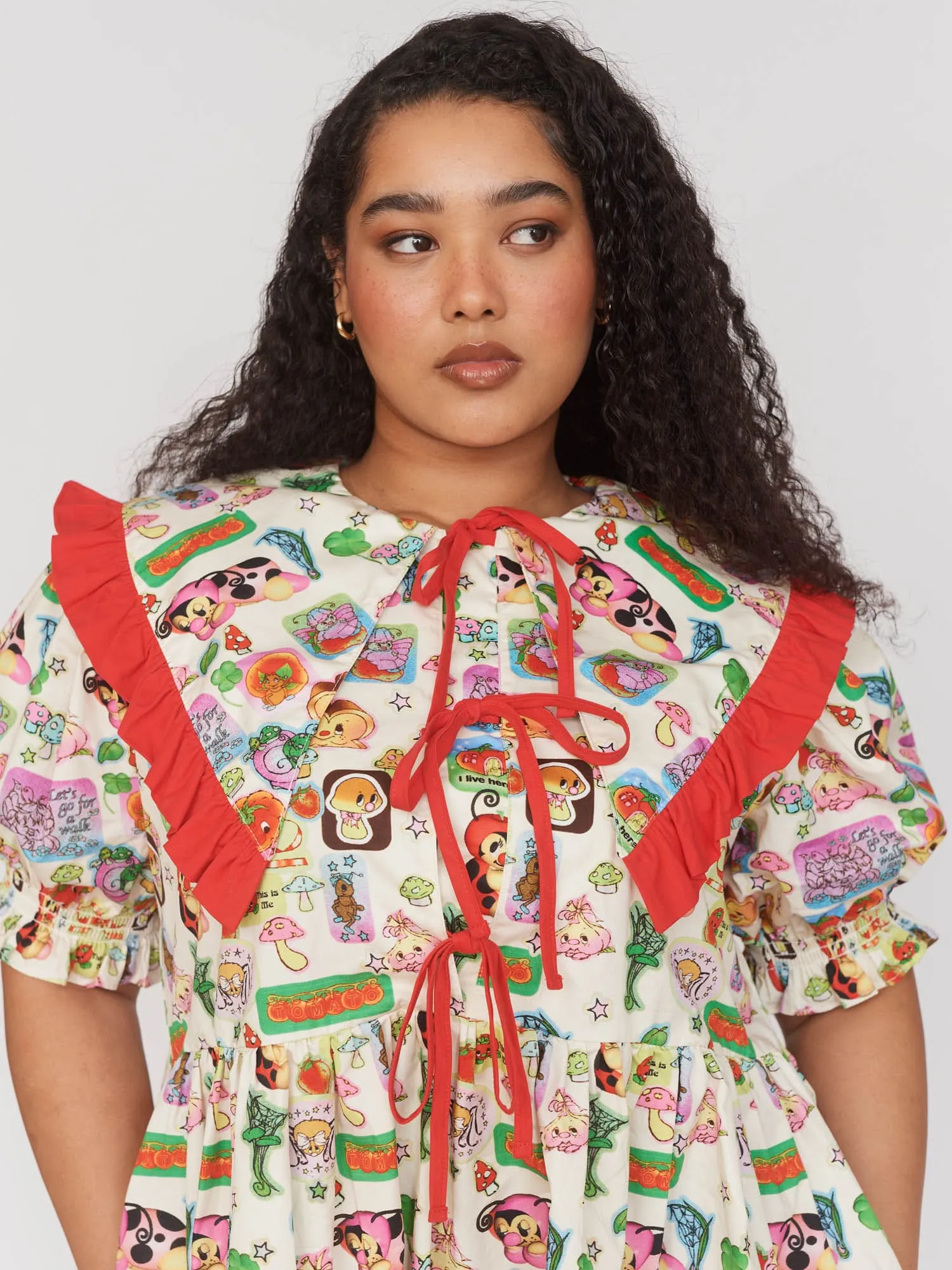 Hannah-Michelle X Lazy Oaf Ruffle Collar Dress sold by Lazy Oaf product image thumbnail 5