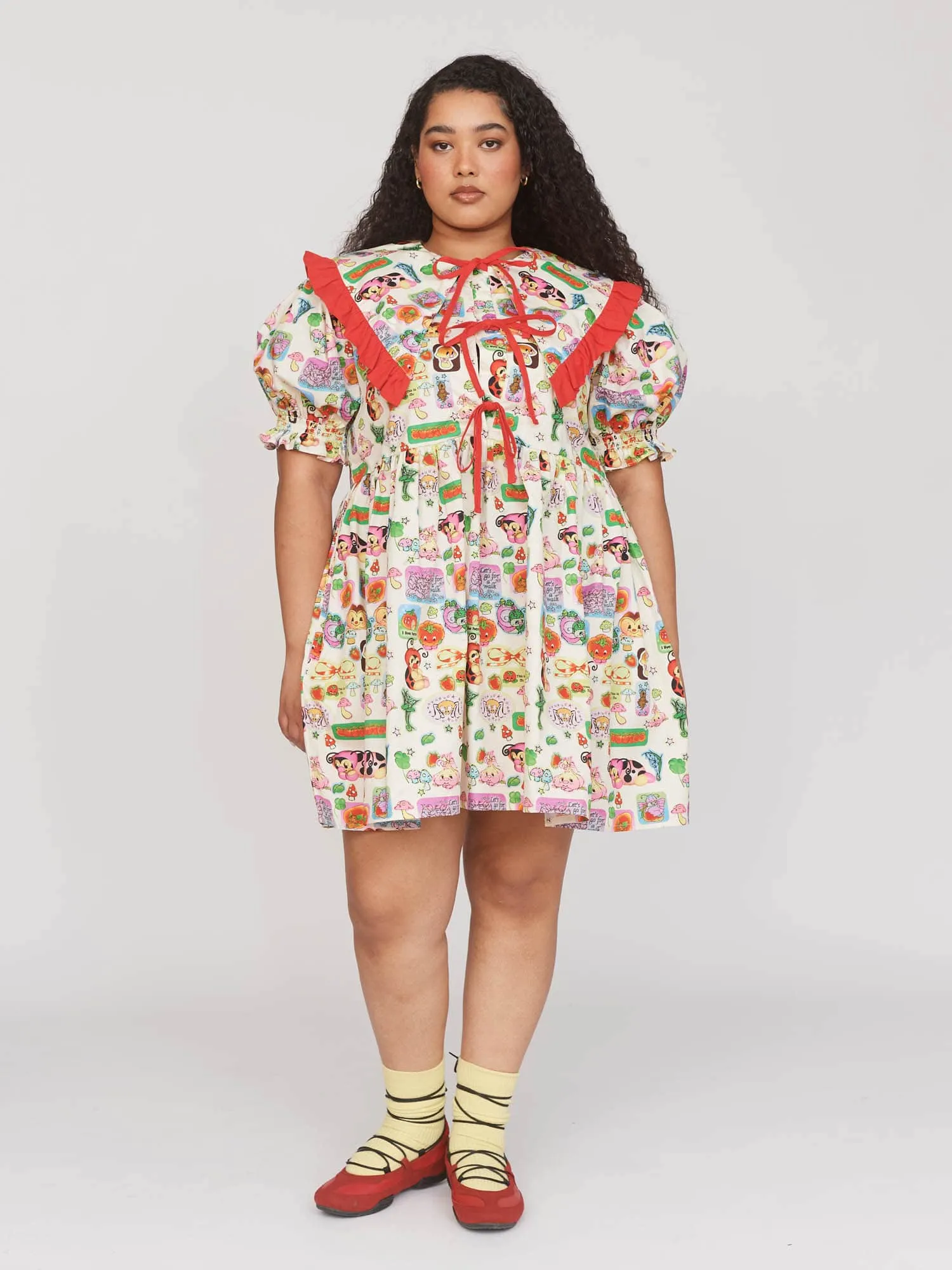 Hannah-Michelle X Lazy Oaf Ruffle Collar Dress sold by Lazy Oaf product image thumbnail 2