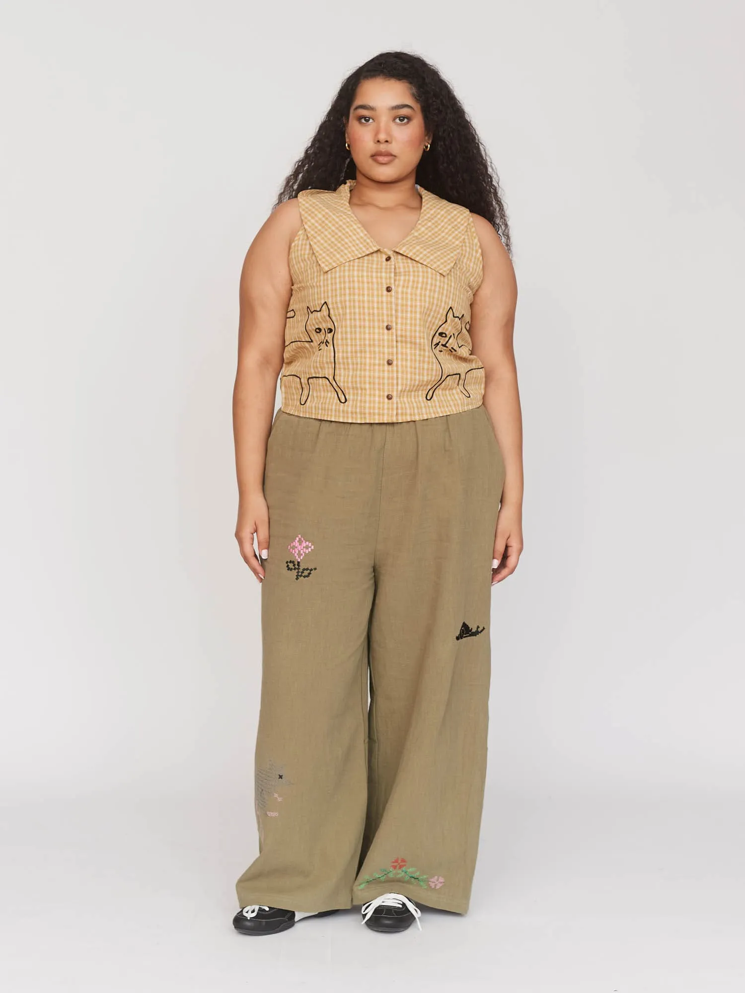 Snails Pace Pull On Trousers sold by Lazy Oaf product image thumbnail 2