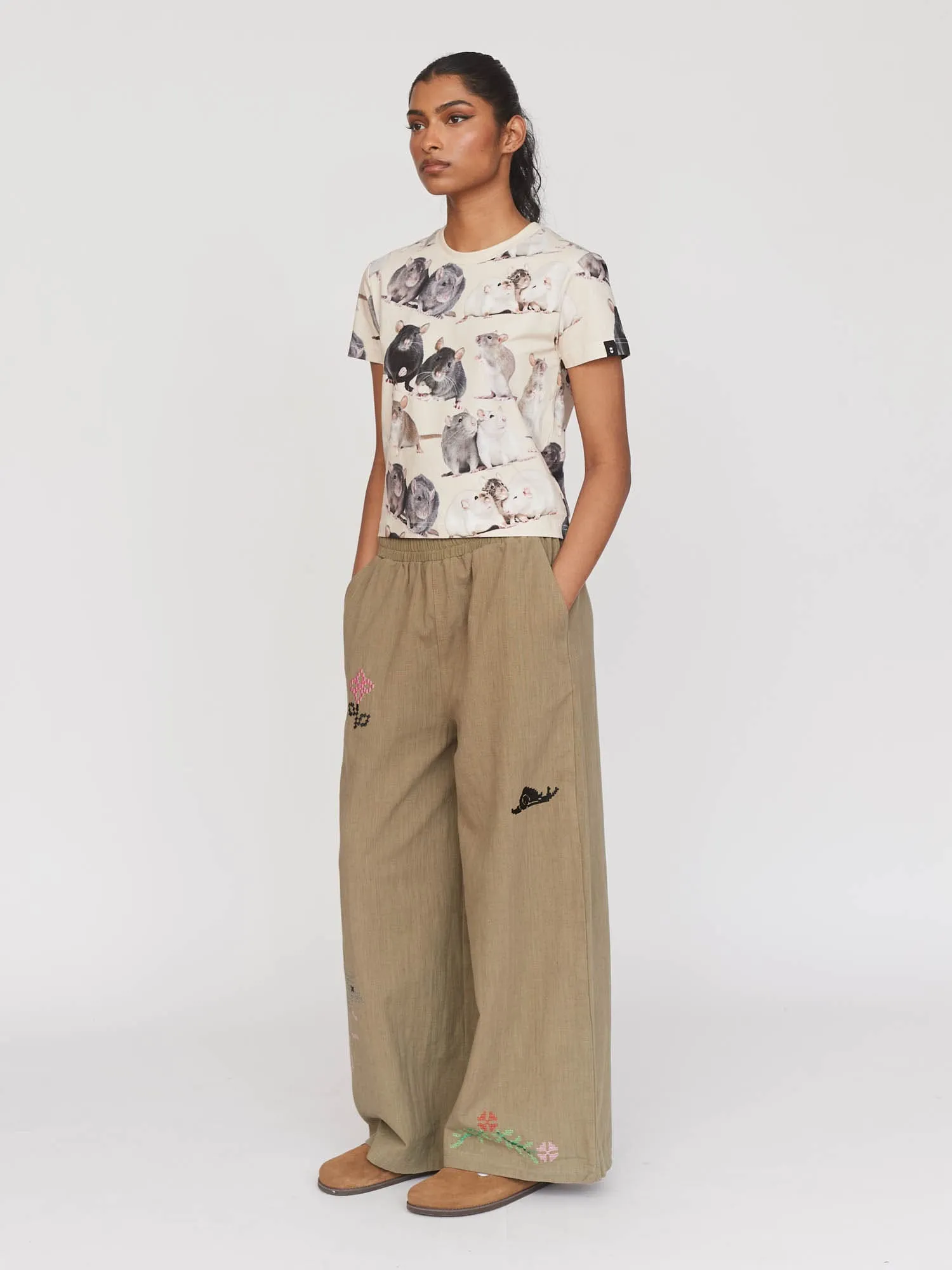 Snails Pace Pull On Trousers sold by Lazy Oaf product image thumbnail 5
